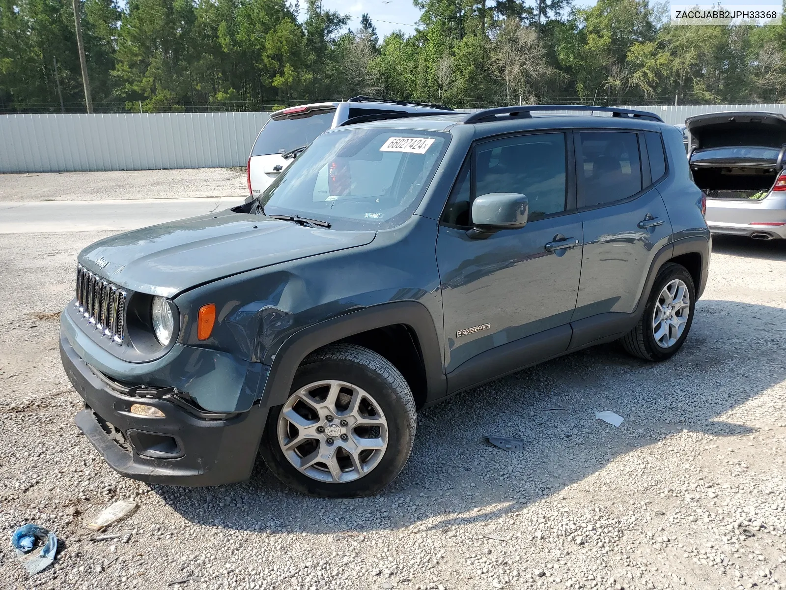 2018 Jeep Renegade Latitude VIN: ZACCJABB2JPH33368 Lot: 66027424