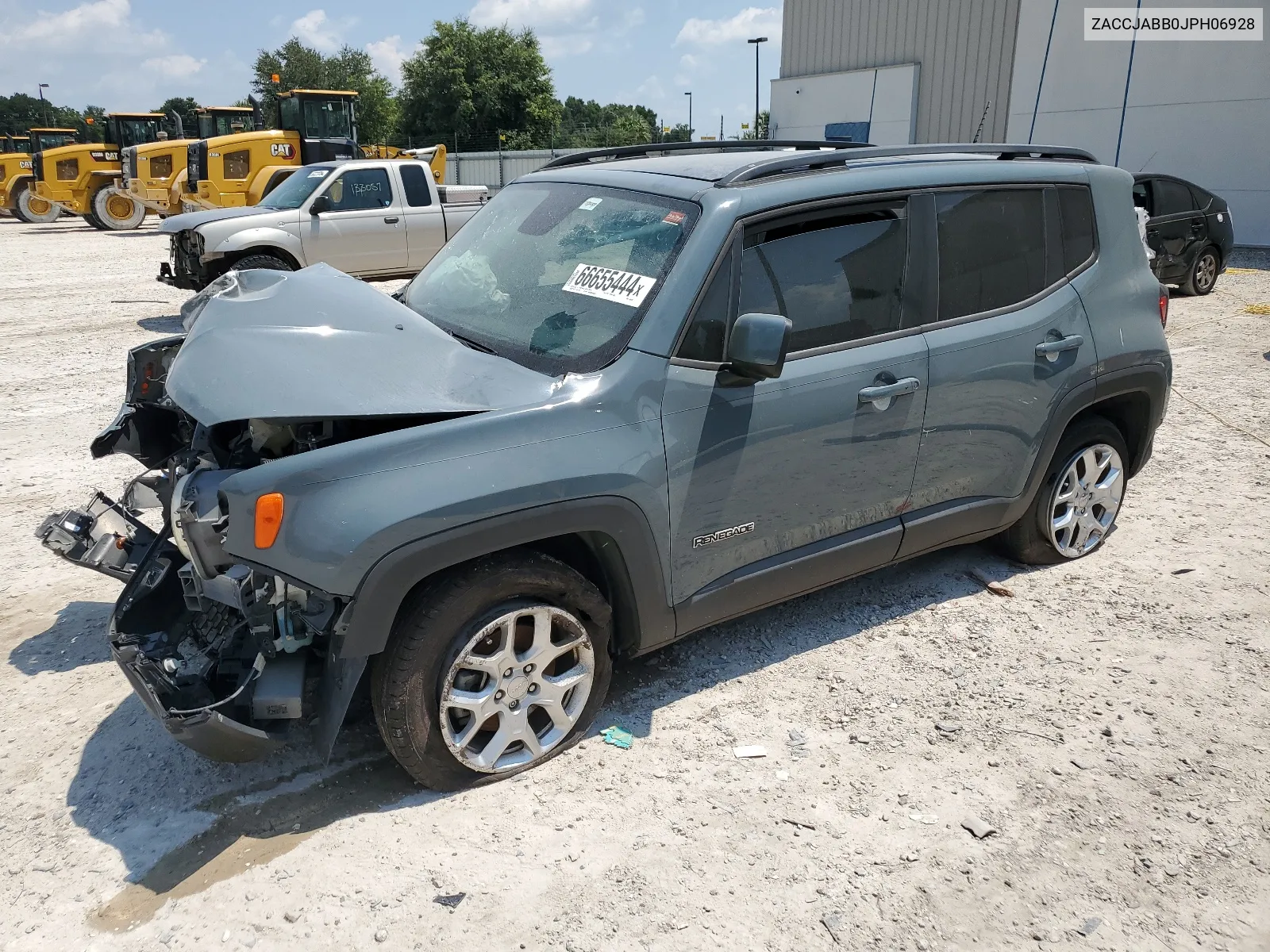 2018 Jeep Renegade Latitude VIN: ZACCJABB0JPH06928 Lot: 66655444