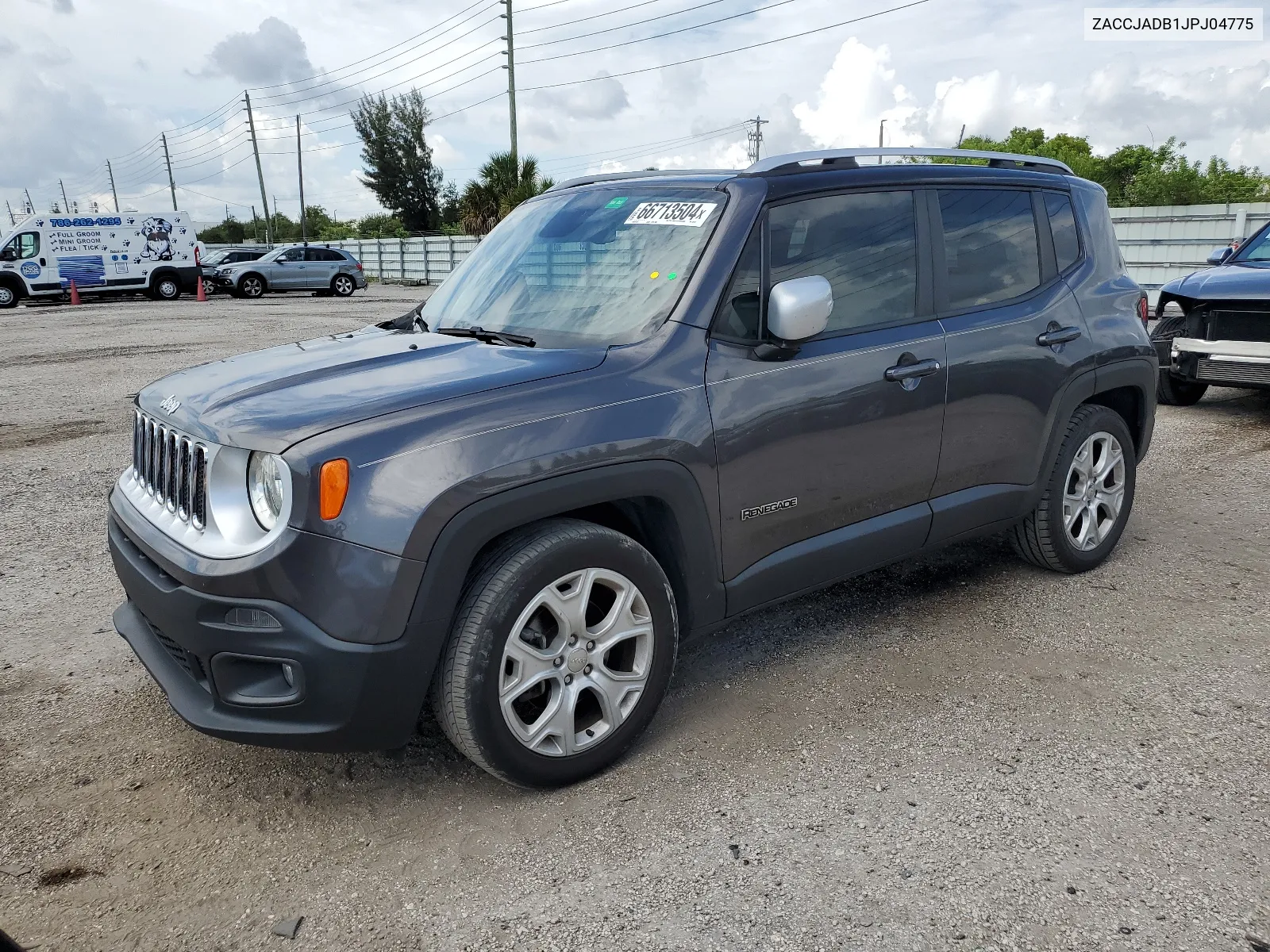 2018 Jeep Renegade Limited VIN: ZACCJADB1JPJ04775 Lot: 66713504