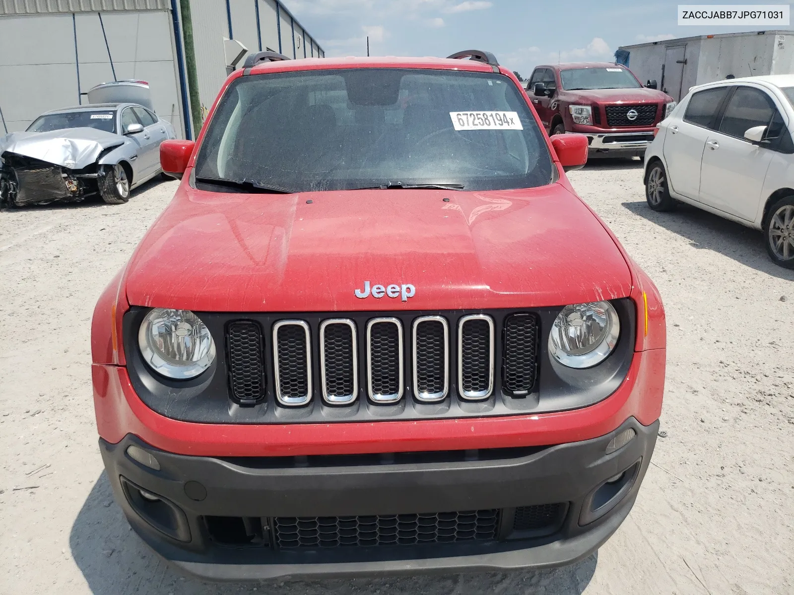 2018 Jeep Renegade Latitude VIN: ZACCJABB7JPG71031 Lot: 67258194