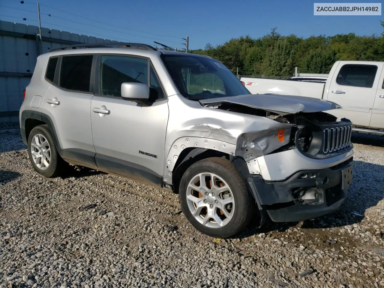 2018 Jeep Renegade Latitude VIN: ZACCJABB2JPH14982 Lot: 72065234