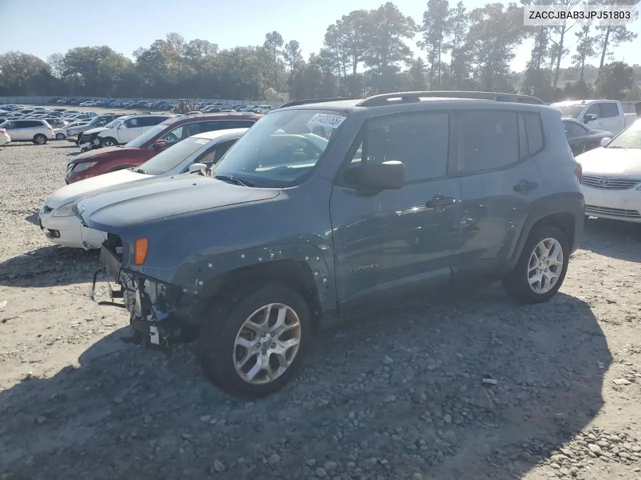 ZACCJBAB3JPJ51803 2018 Jeep Renegade Sport
