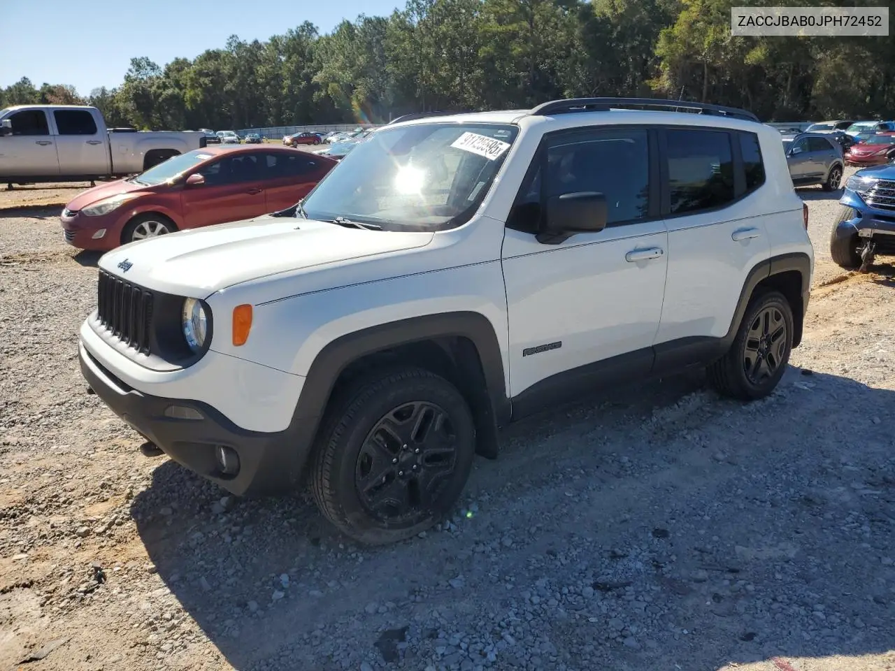 ZACCJBAB0JPH72452 2018 Jeep Renegade Sport