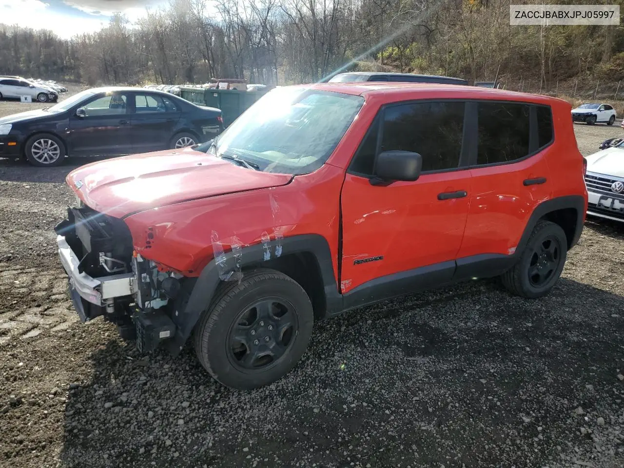 ZACCJBABXJPJ05997 2018 Jeep Renegade Sport