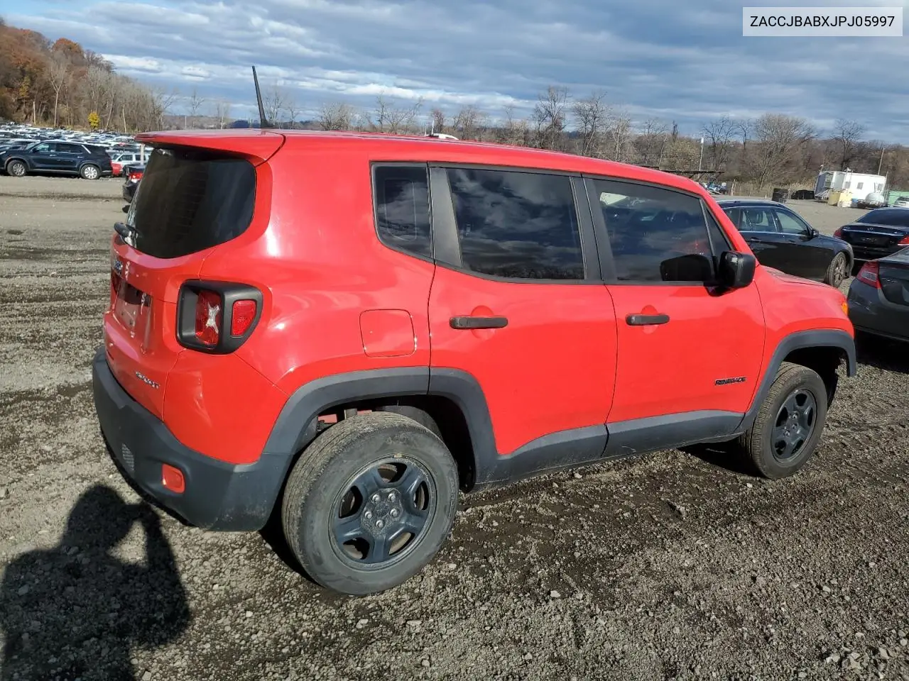 ZACCJBABXJPJ05997 2018 Jeep Renegade Sport