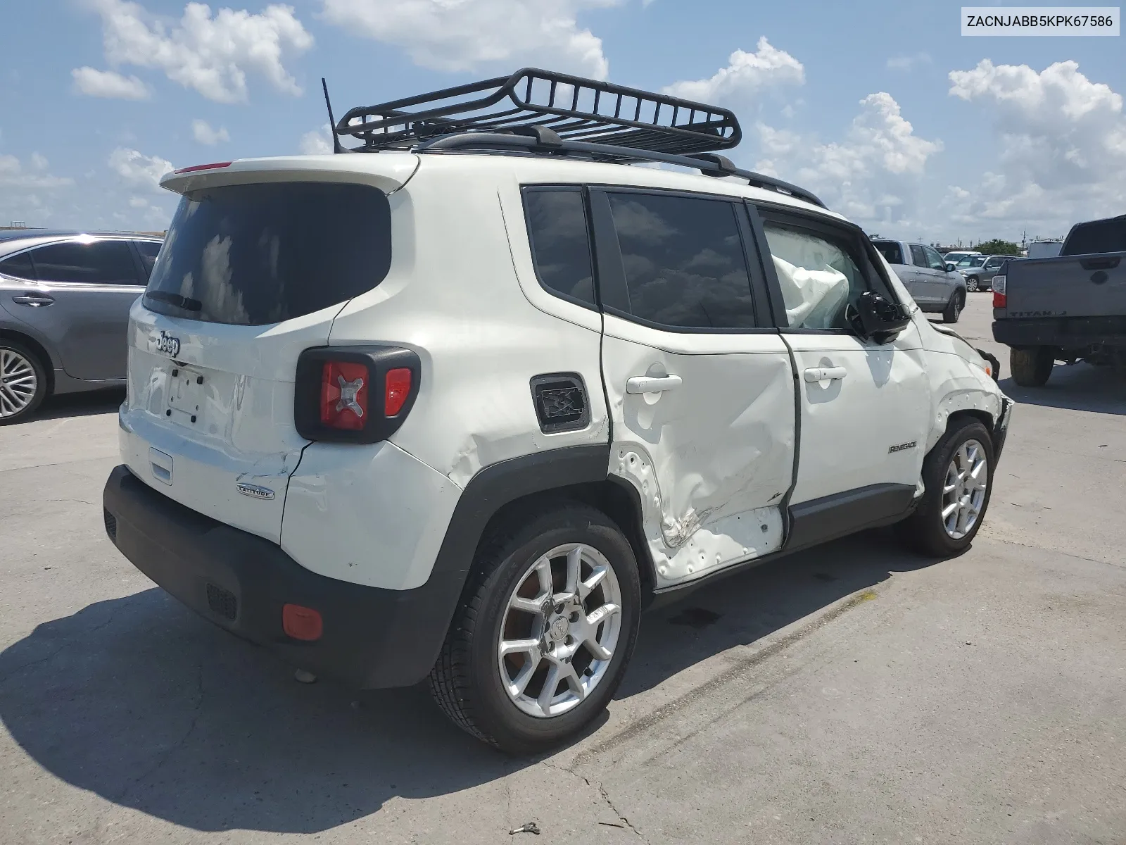 2019 Jeep Renegade Latitude VIN: ZACNJABB5KPK67586 Lot: 57405494