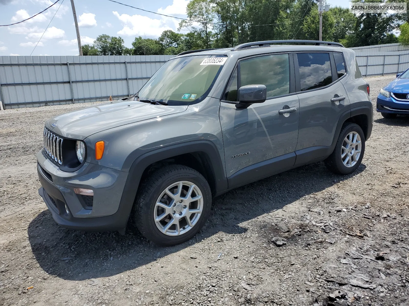 2019 Jeep Renegade Latitude VIN: ZACNJBBB6KPK63066 Lot: 63835234