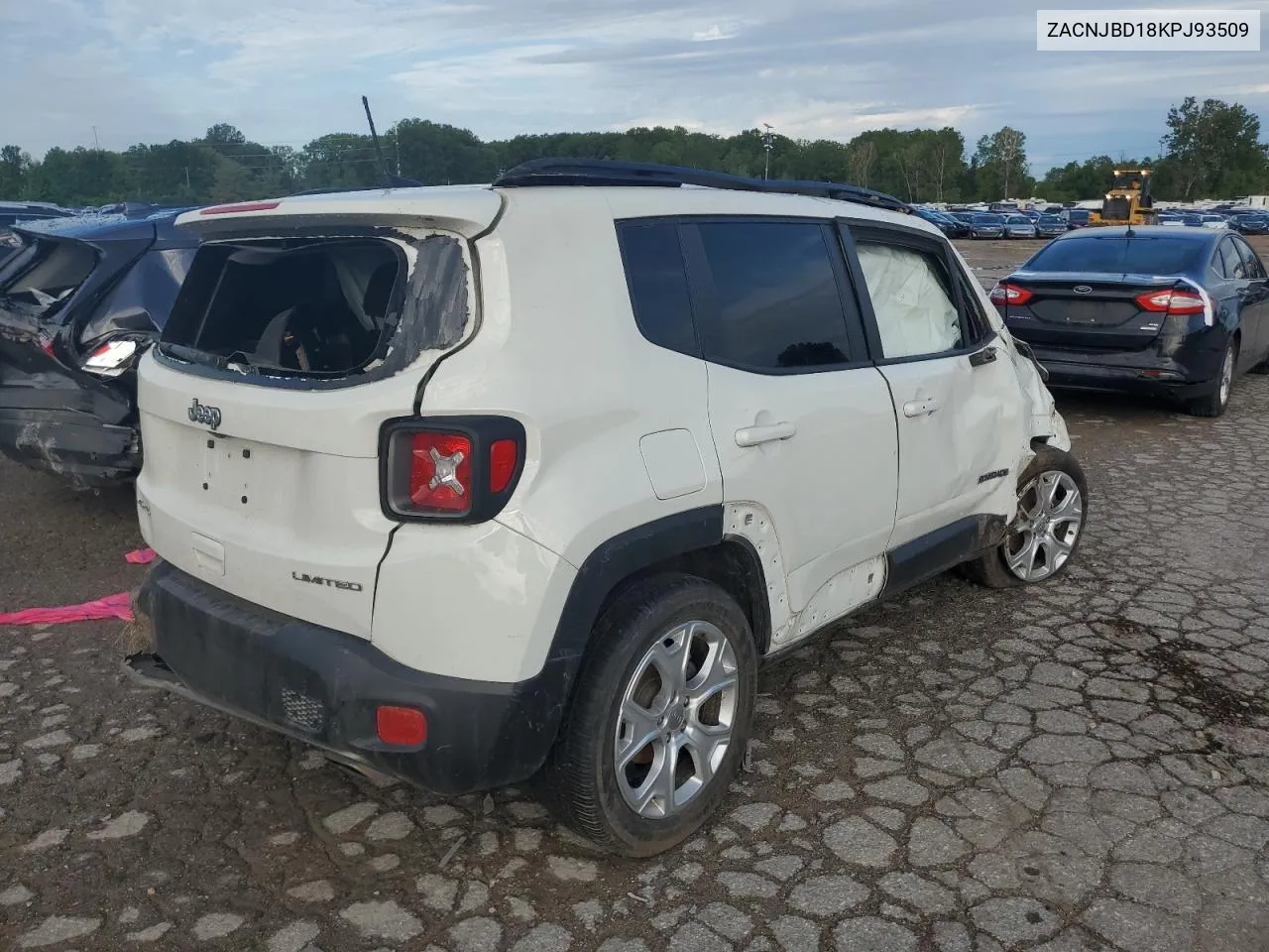 2019 Jeep Renegade Limited VIN: ZACNJBD18KPJ93509 Lot: 65349594