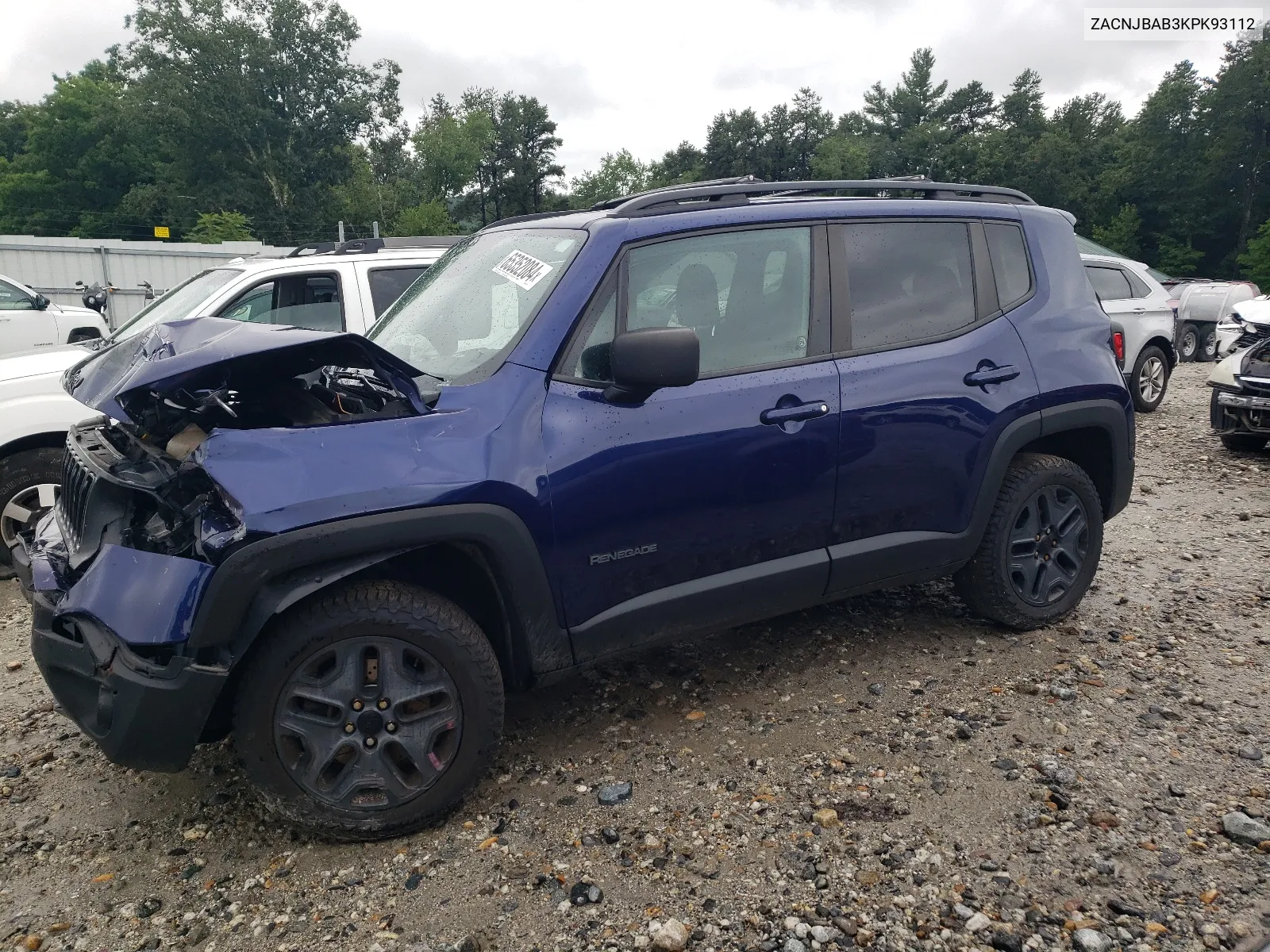 2019 Jeep Renegade Sport VIN: ZACNJBAB3KPK93112 Lot: 65352084