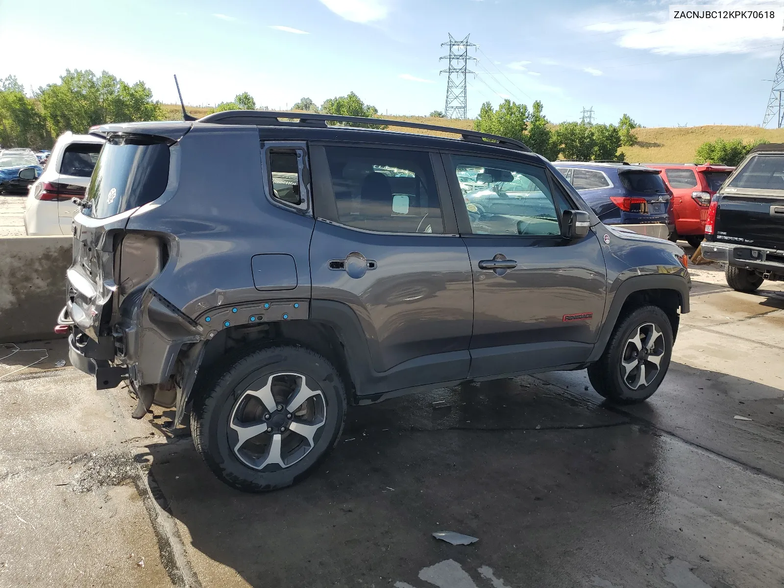 2019 Jeep Renegade Trailhawk VIN: ZACNJBC12KPK70618 Lot: 65760154