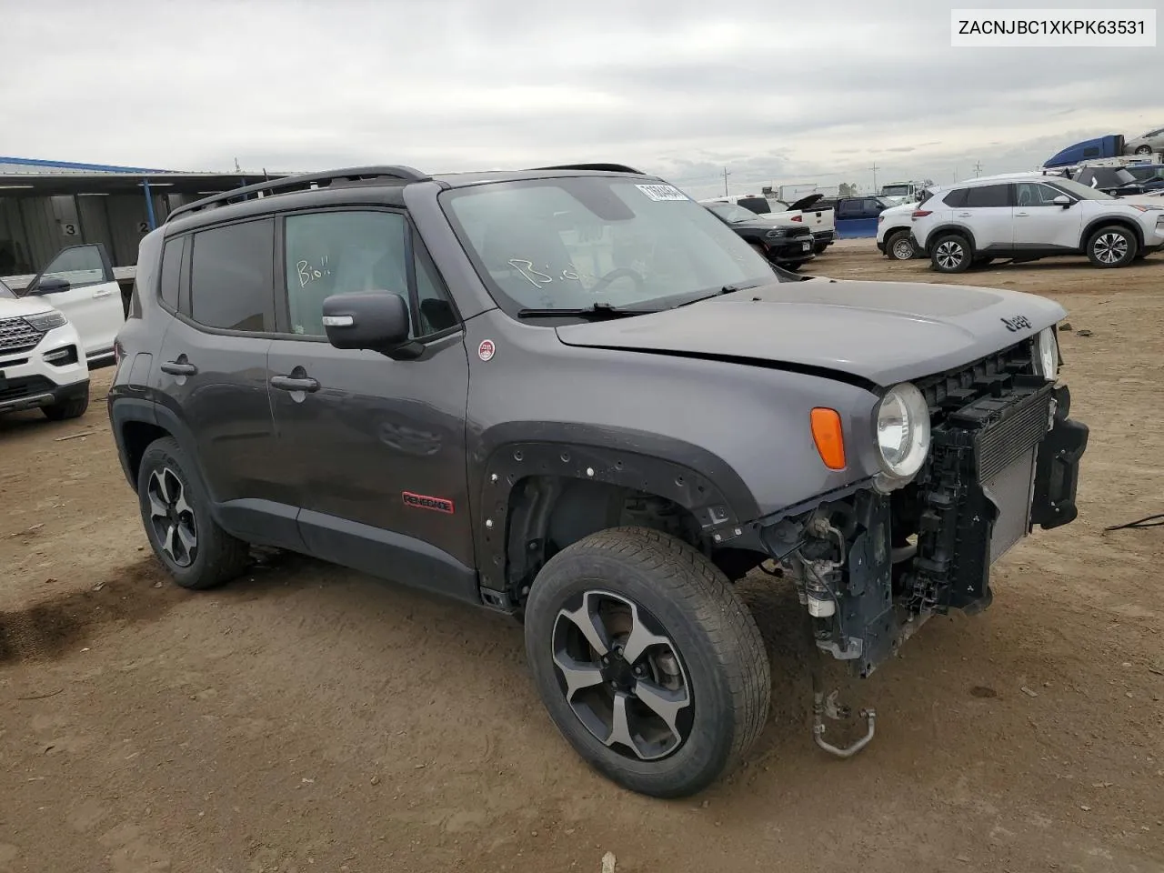 2019 Jeep Renegade Trailhawk VIN: ZACNJBC1XKPK63531 Lot: 71684464