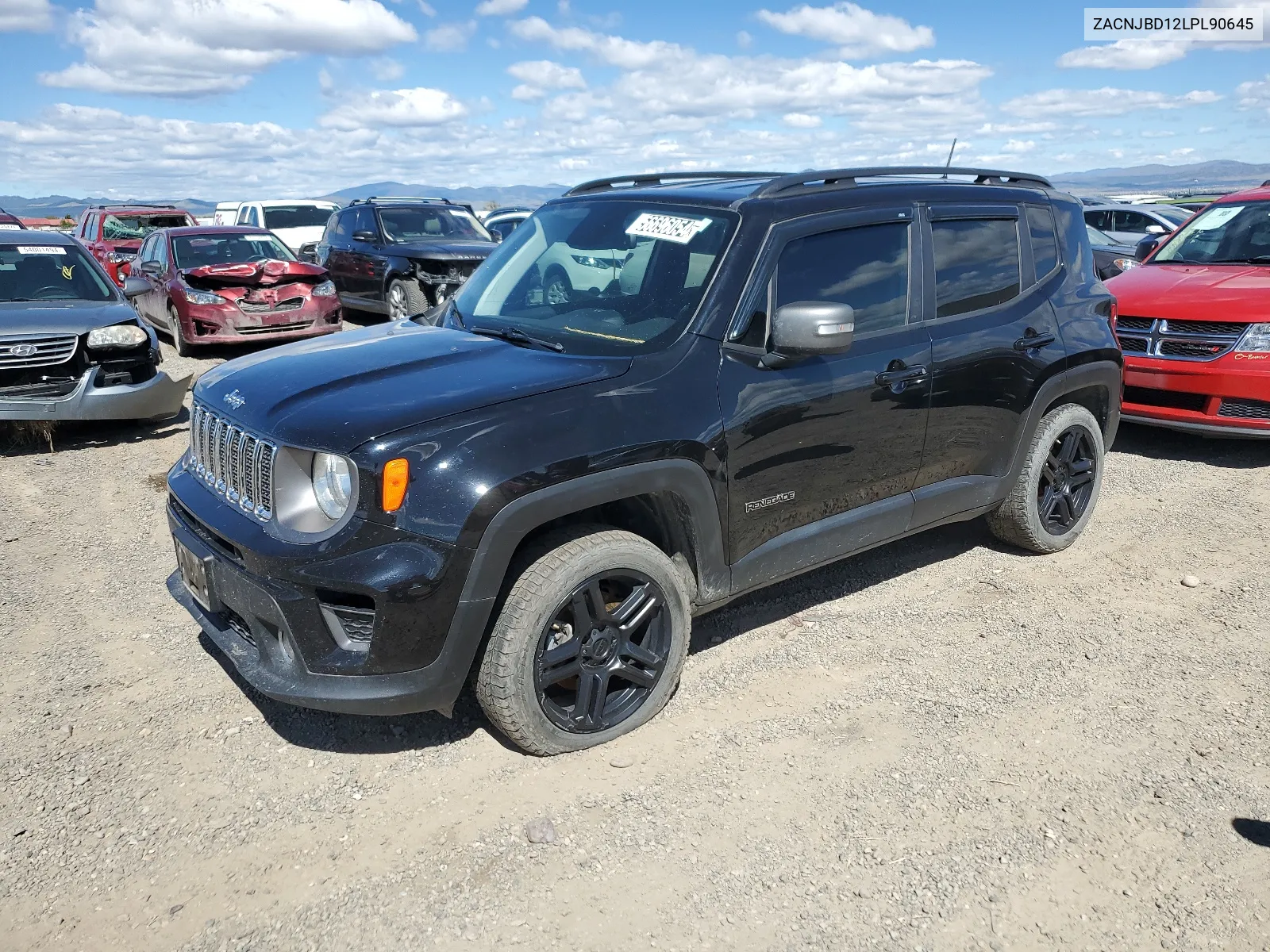 2020 Jeep Renegade Limited VIN: ZACNJBD12LPL90645 Lot: 56696054