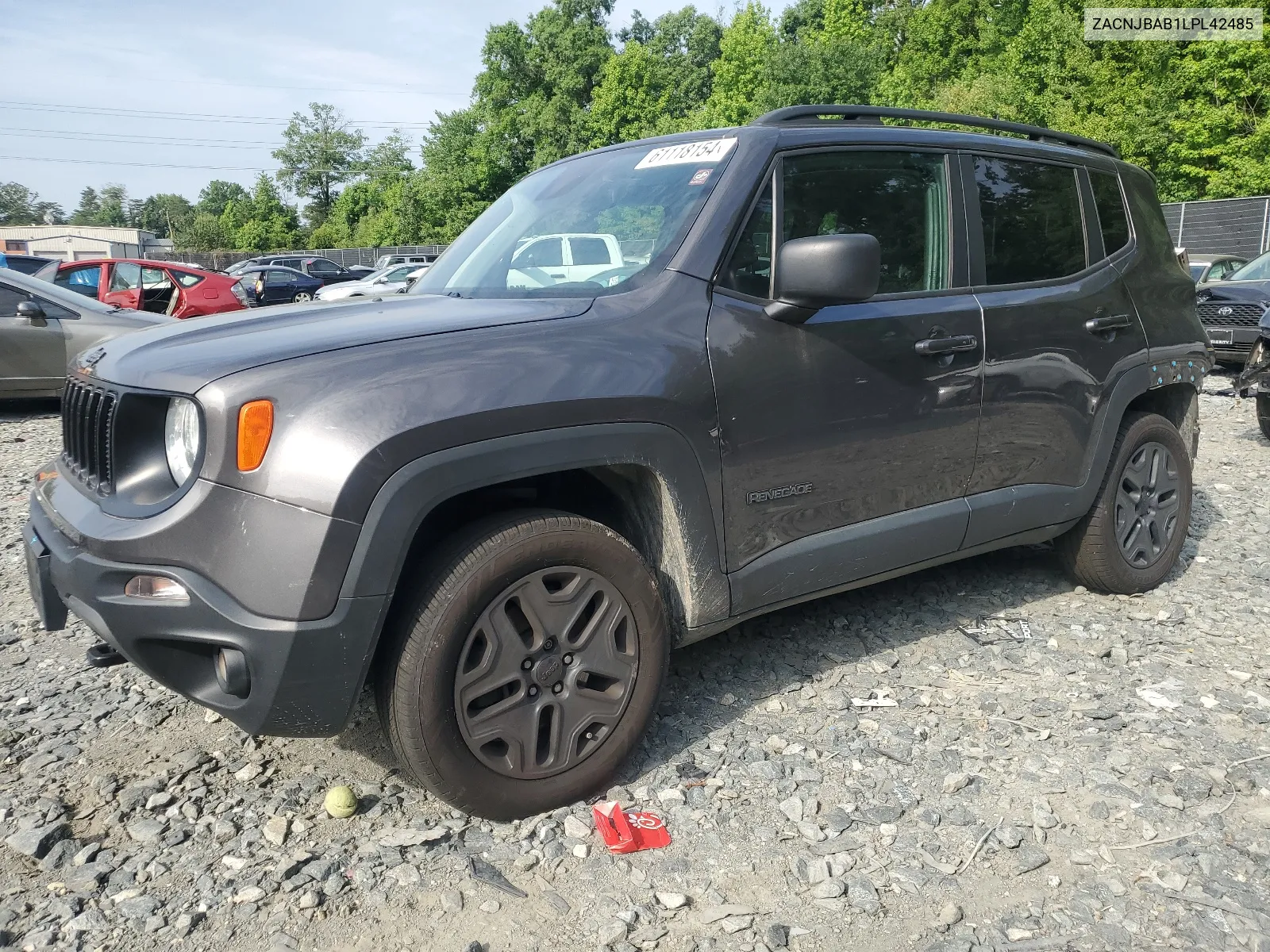 2020 Jeep Renegade Sport VIN: ZACNJBAB1LPL42485 Lot: 61118154