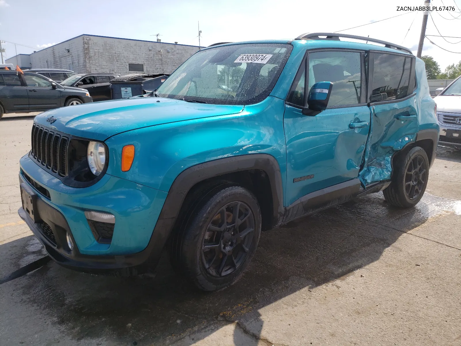 2020 Jeep Renegade Latitude VIN: ZACNJABB3LPL67476 Lot: 63930974