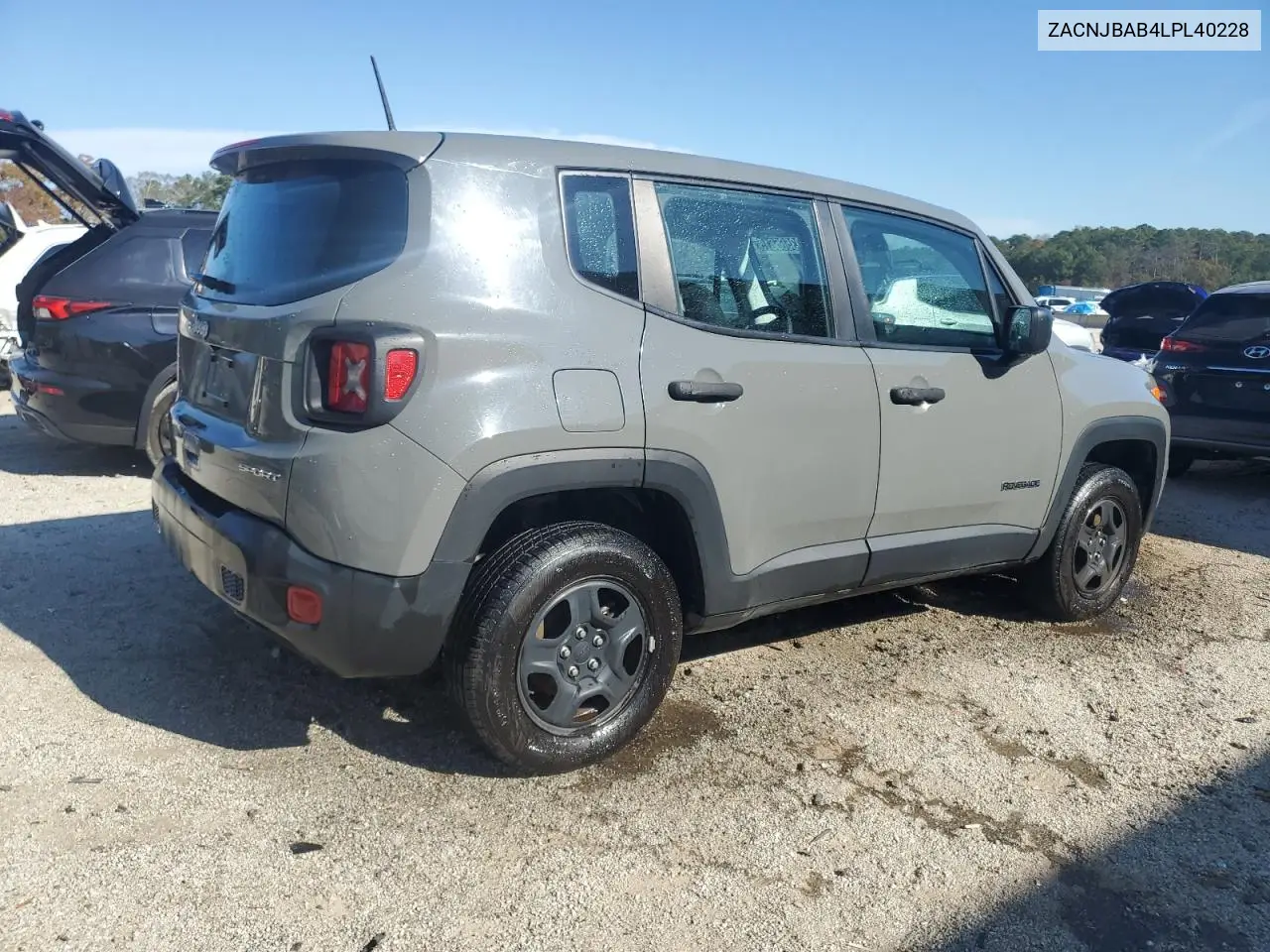 ZACNJBAB4LPL40228 2020 Jeep Renegade Sport
