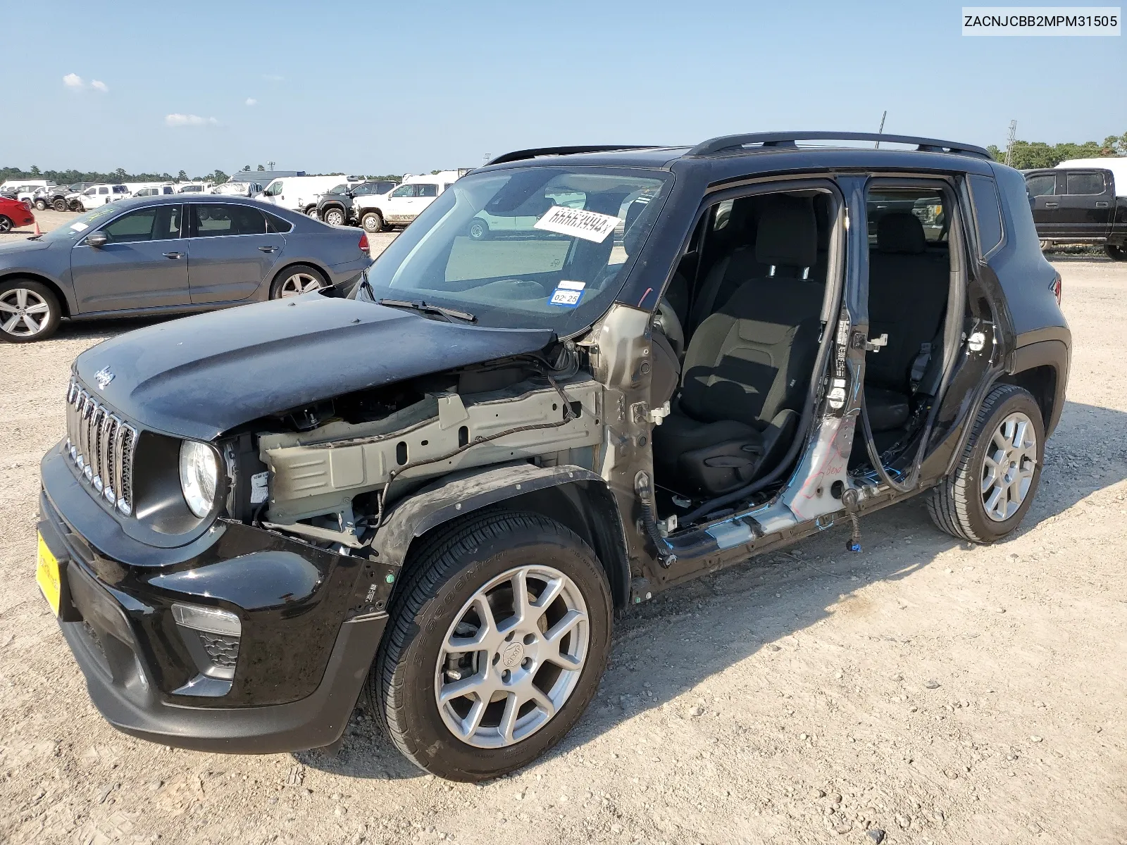 2021 Jeep Renegade Latitude VIN: ZACNJCBB2MPM31505 Lot: 66663994