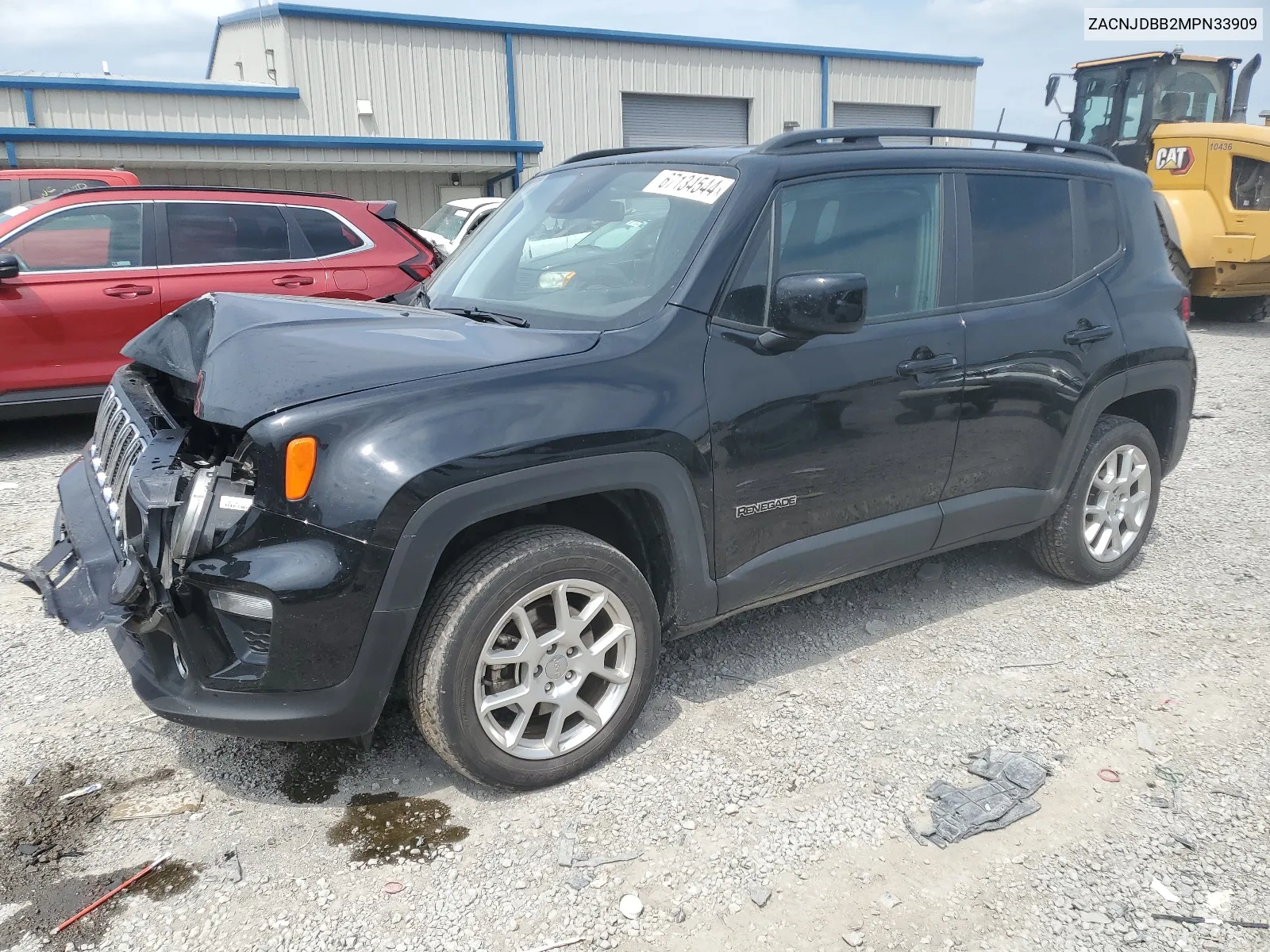 2021 Jeep Renegade Latitude VIN: ZACNJDBB2MPN33909 Lot: 67134544