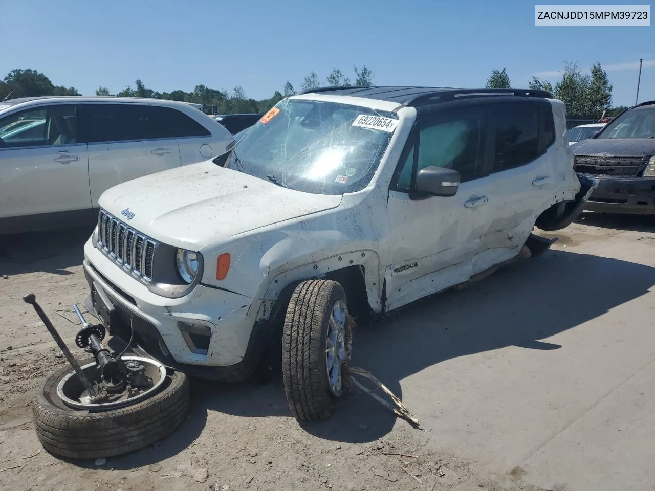 2021 Jeep Renegade Limited VIN: ZACNJDD15MPM39723 Lot: 69220654