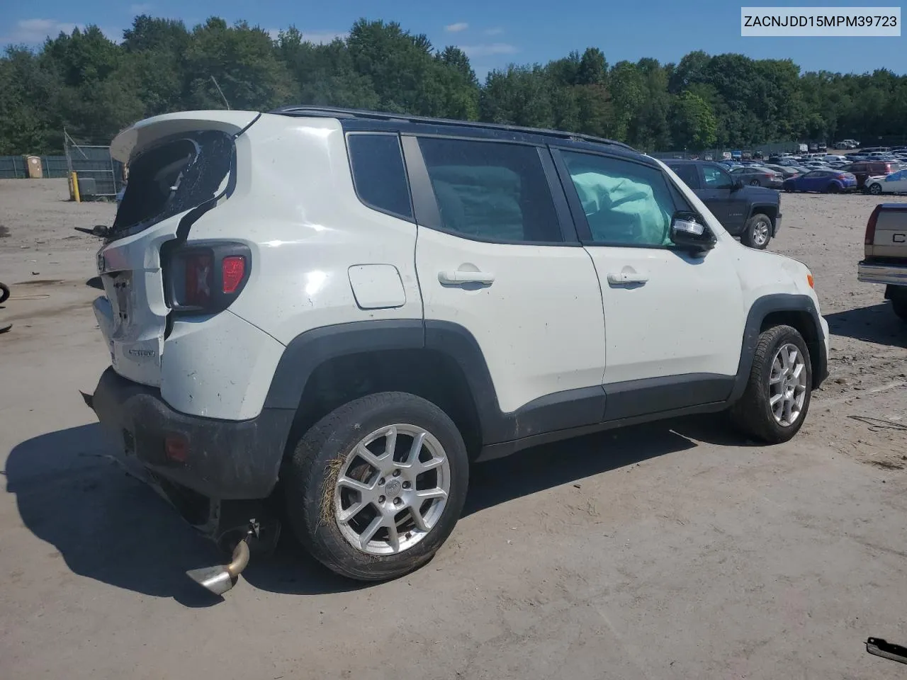 2021 Jeep Renegade Limited VIN: ZACNJDD15MPM39723 Lot: 69220654