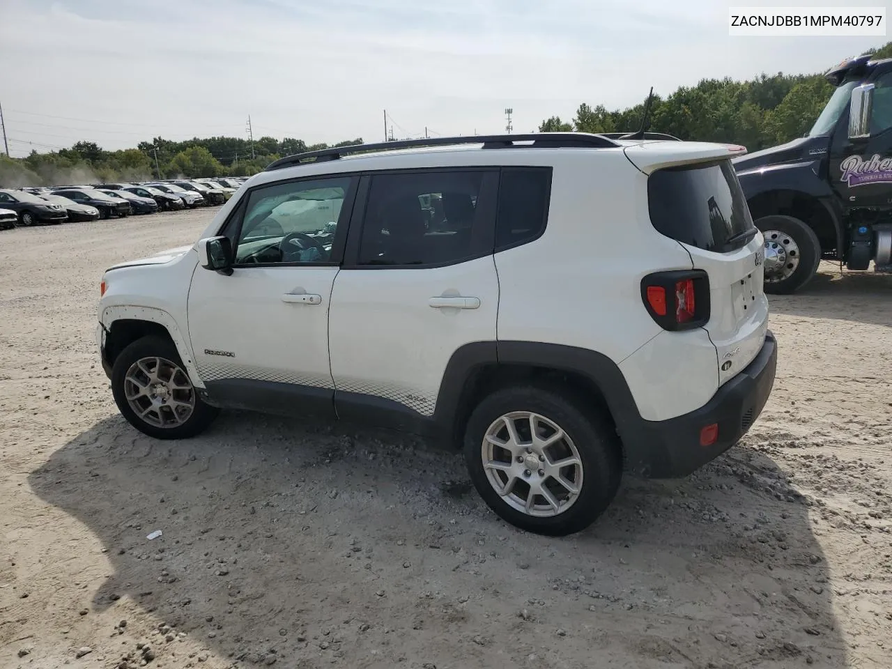 2021 Jeep Renegade Latitude VIN: ZACNJDBB1MPM40797 Lot: 71954634