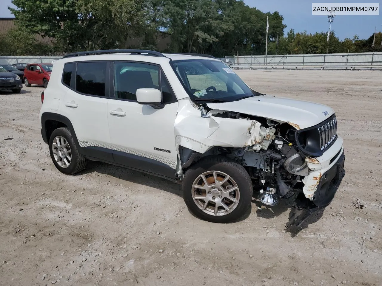 2021 Jeep Renegade Latitude VIN: ZACNJDBB1MPM40797 Lot: 71954634