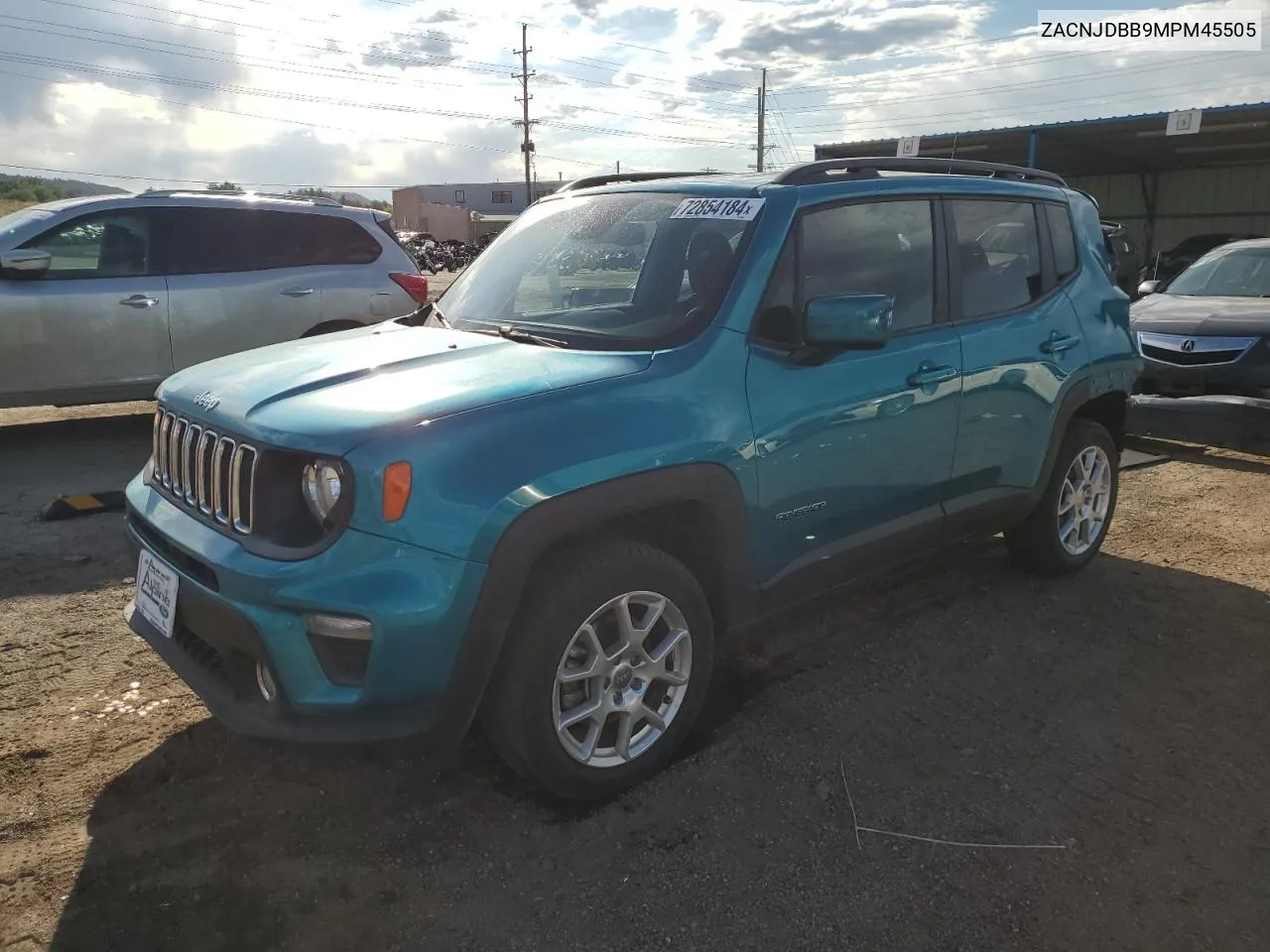 2021 Jeep Renegade Latitude VIN: ZACNJDBB9MPM45505 Lot: 72854184