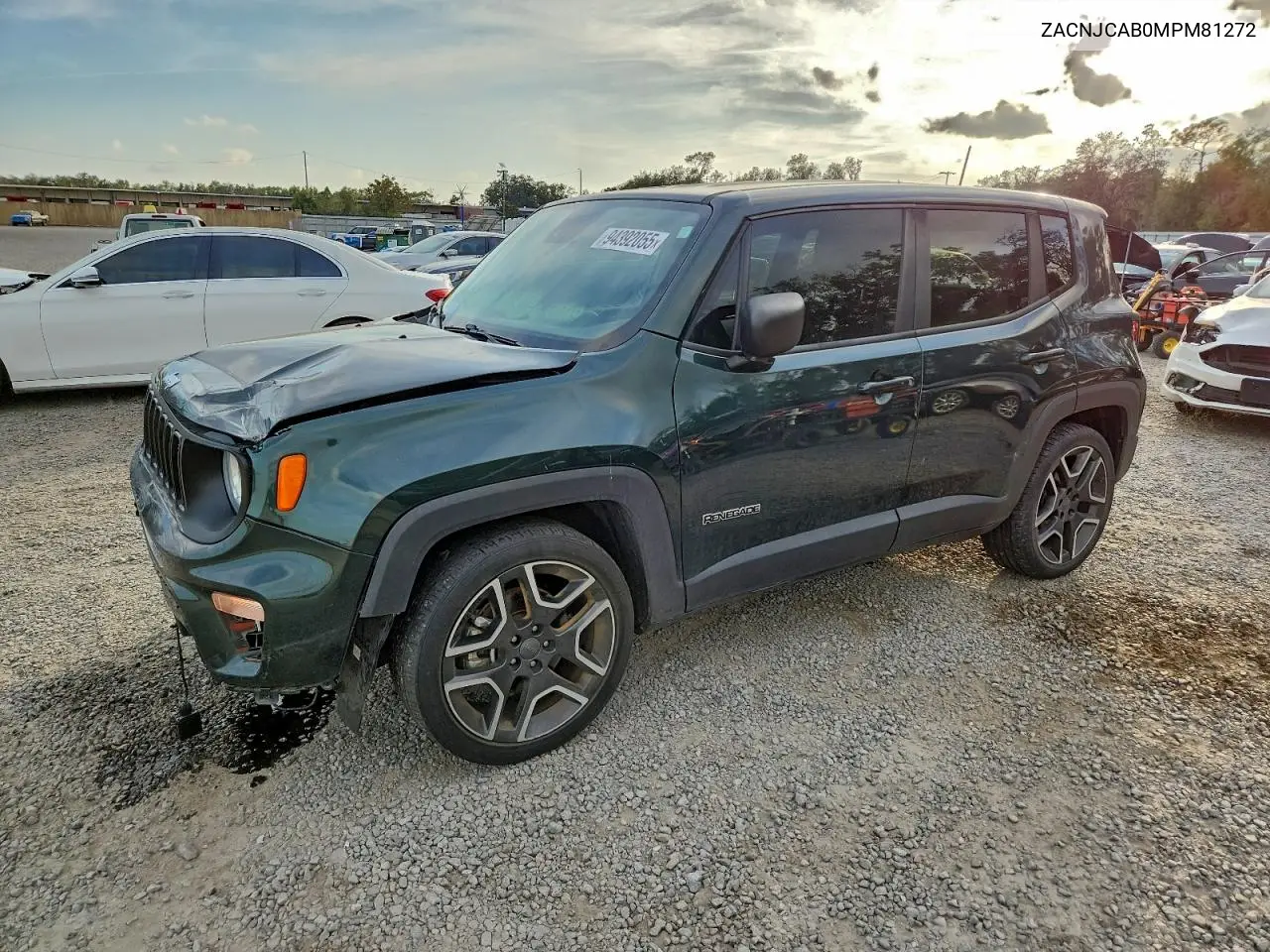 ZACNJCAB0MPM81272 2021 Jeep Renegade Sport