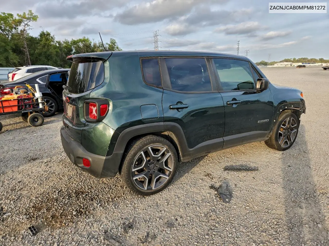 ZACNJCAB0MPM81272 2021 Jeep Renegade Sport