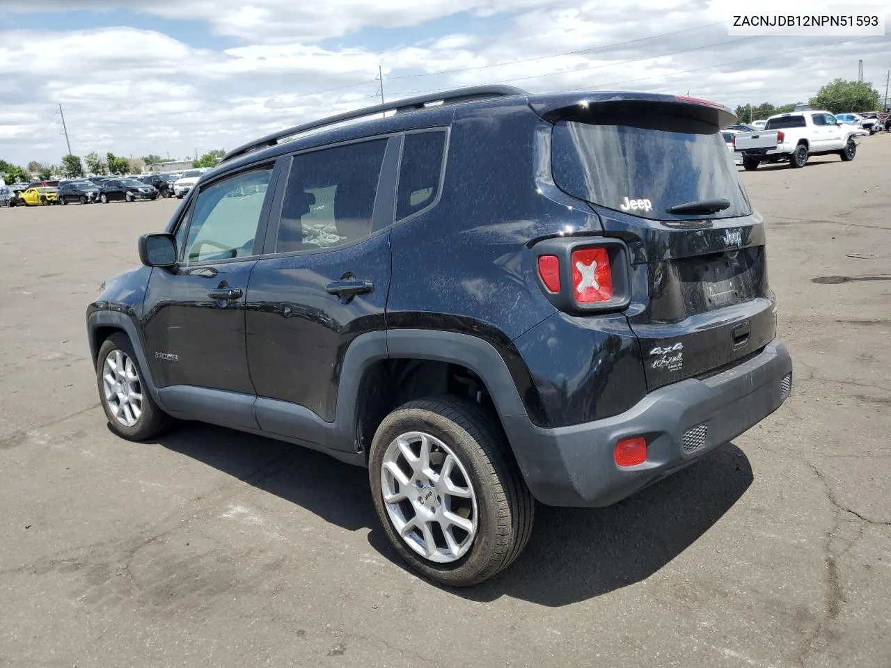 2022 Jeep Renegade Latitude VIN: ZACNJDB12NPN51593 Lot: 59923864