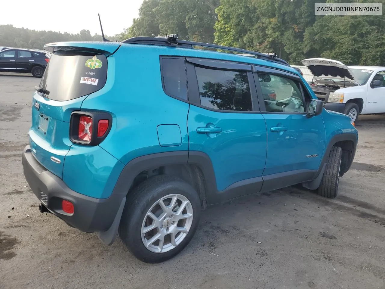 2022 Jeep Renegade Latitude VIN: ZACNJDB10NPN70675 Lot: 70948334