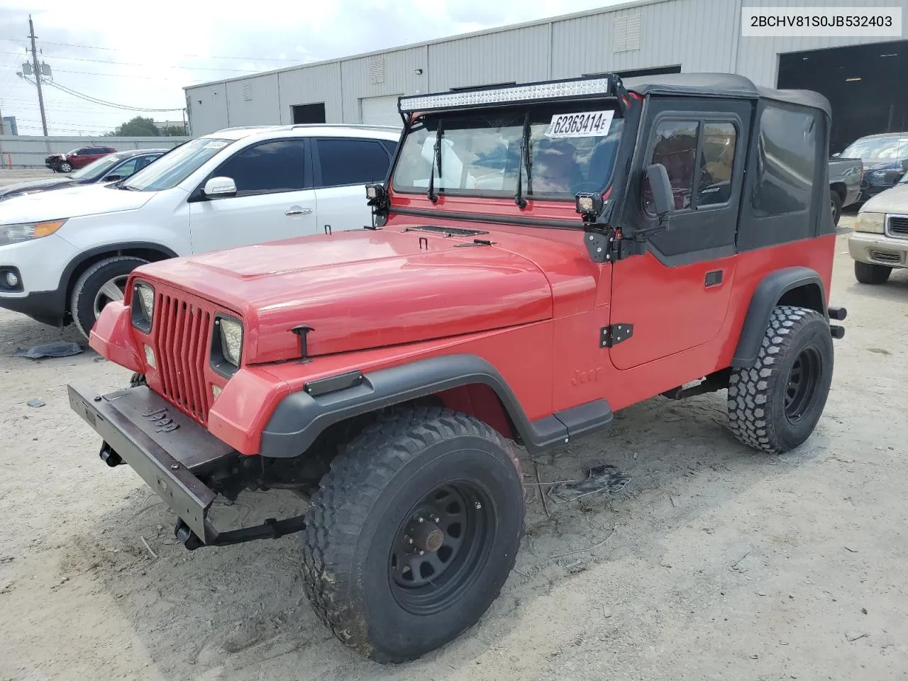 1988 Jeep Wrangler S VIN: 2BCHV81S0JB532403 Lot: 62363414