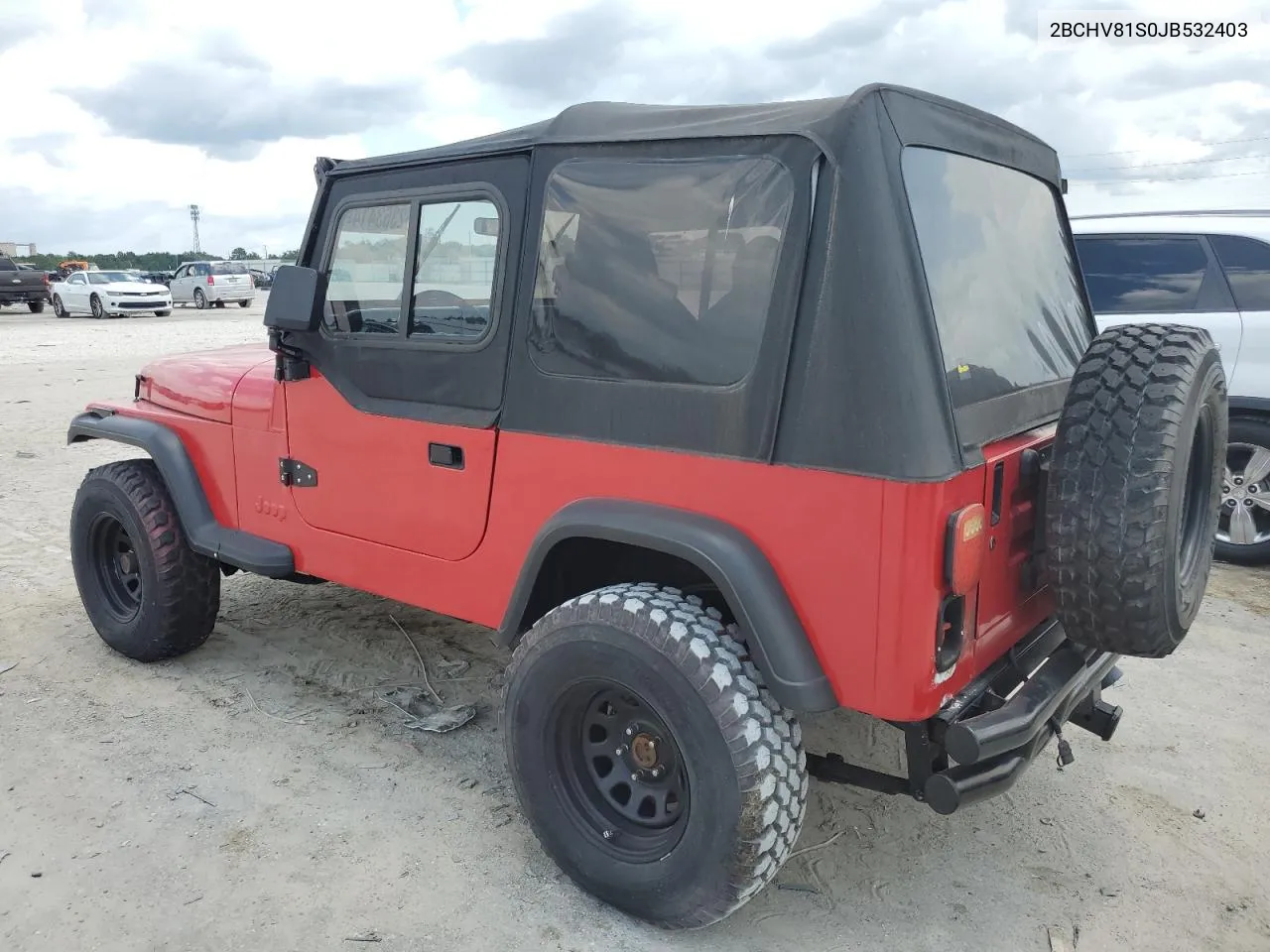 1988 Jeep Wrangler S VIN: 2BCHV81S0JB532403 Lot: 62363414