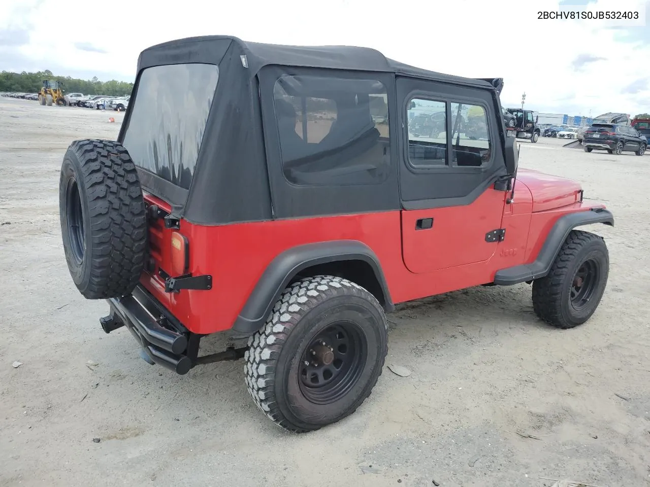 1988 Jeep Wrangler S VIN: 2BCHV81S0JB532403 Lot: 62363414