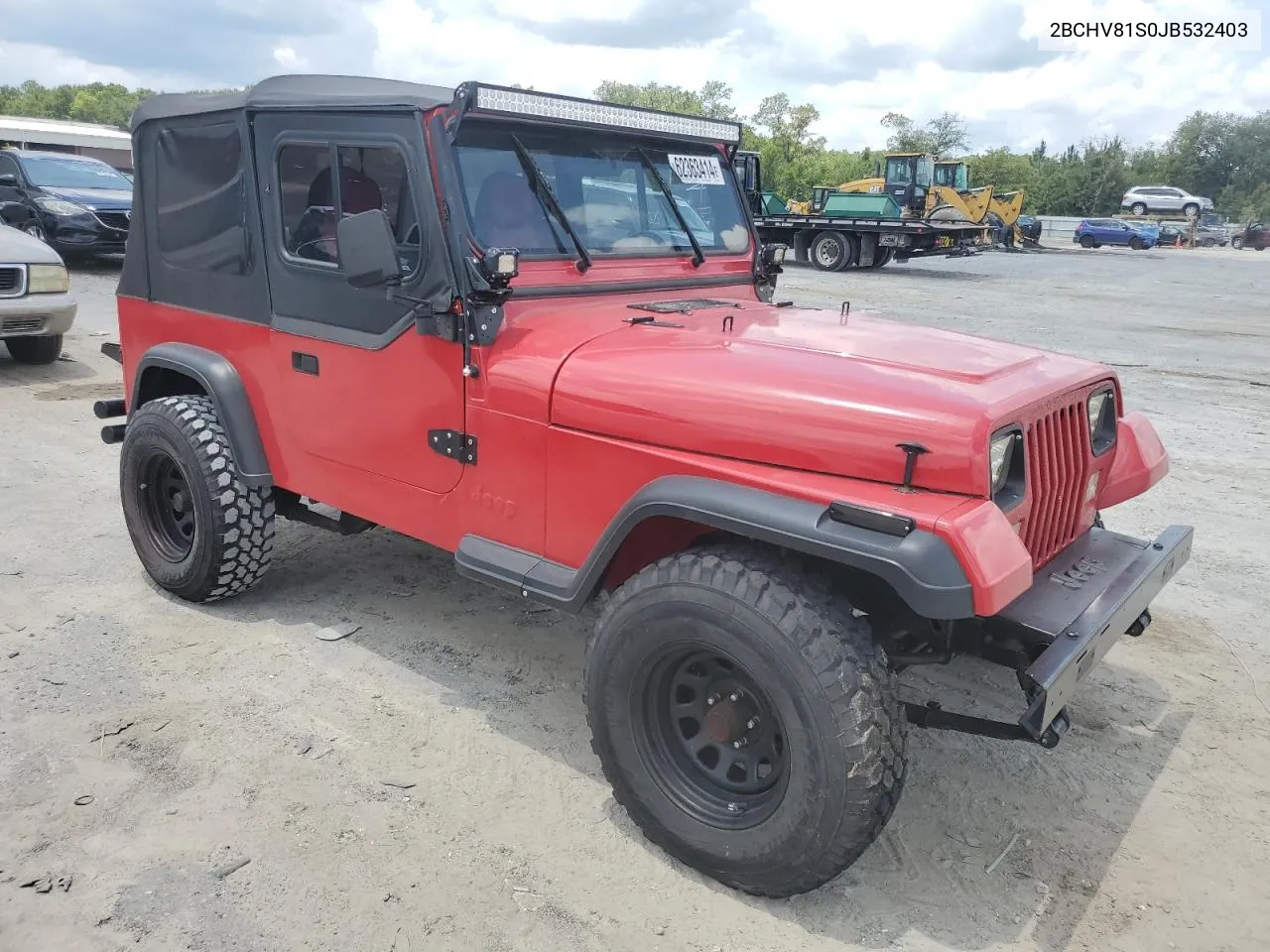 1988 Jeep Wrangler S VIN: 2BCHV81S0JB532403 Lot: 62363414