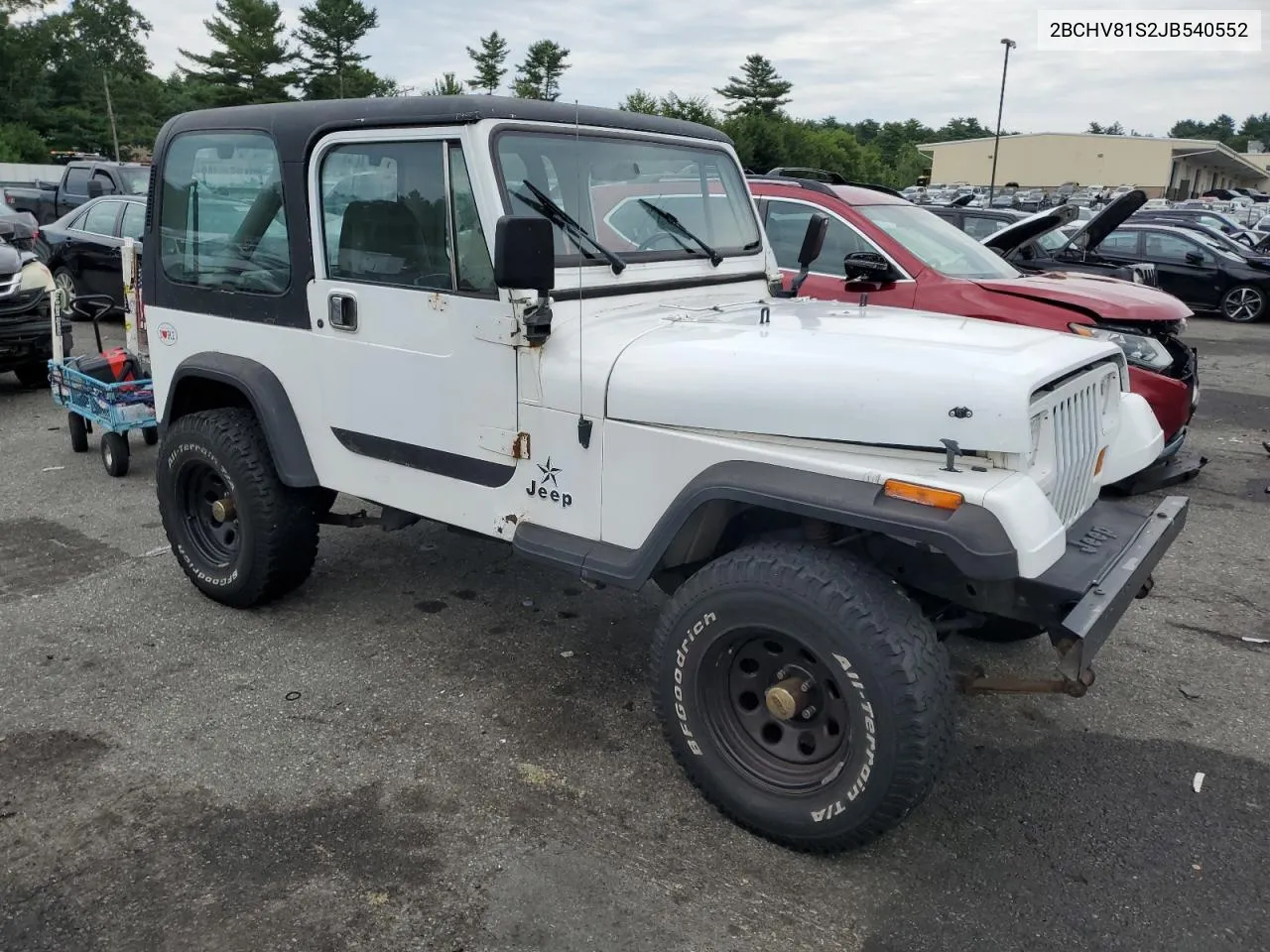 2BCHV81S2JB540552 1988 Jeep Wrangler S