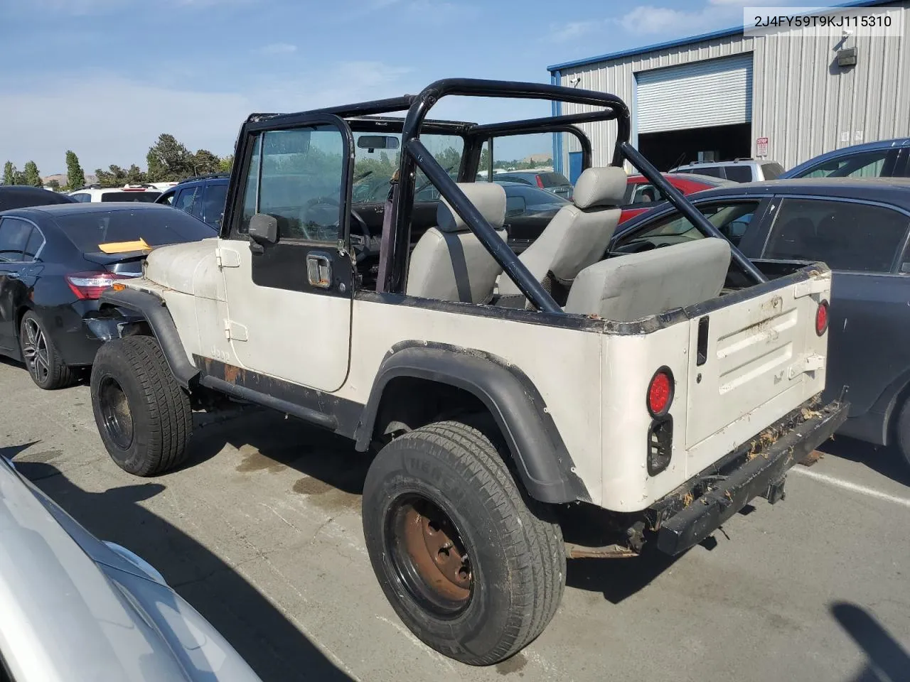 2J4FY59T9KJ115310 1989 Jeep Wrangler / Yj Laredo