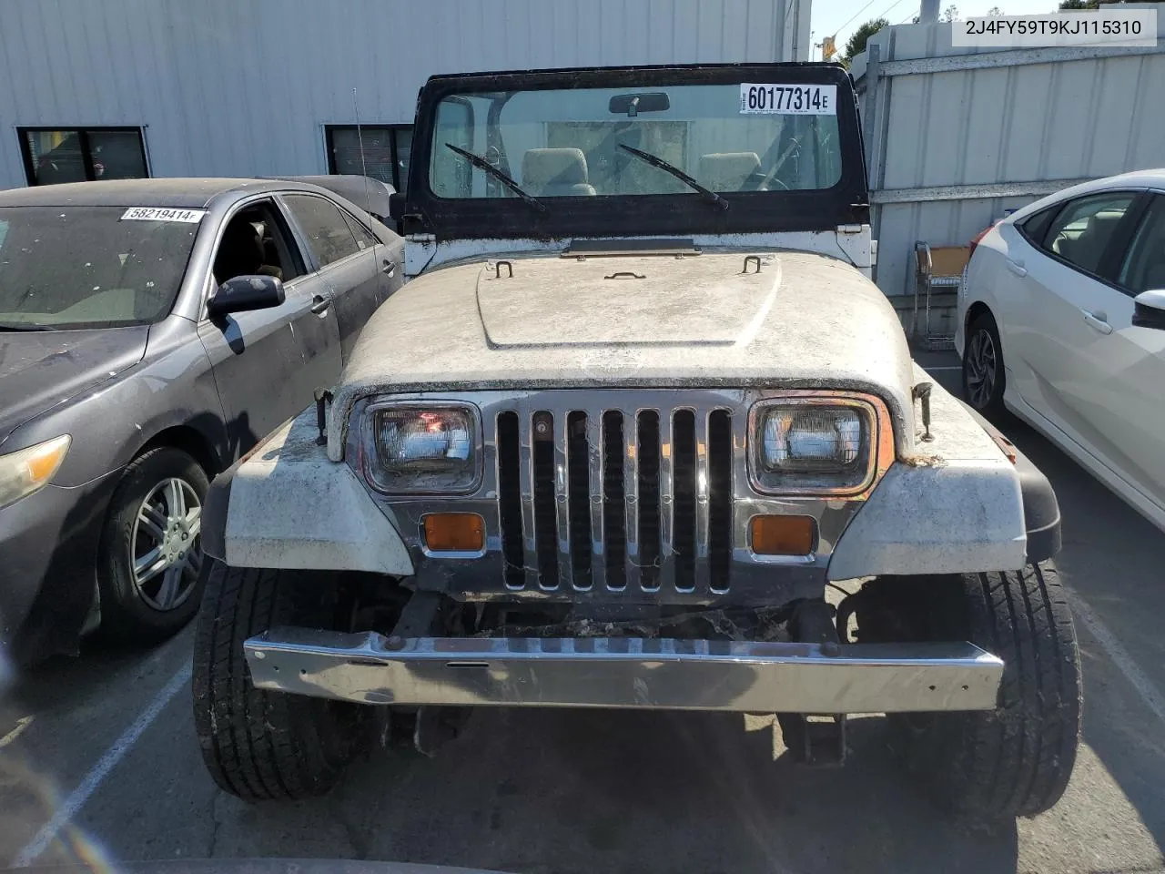 2J4FY59T9KJ115310 1989 Jeep Wrangler / Yj Laredo