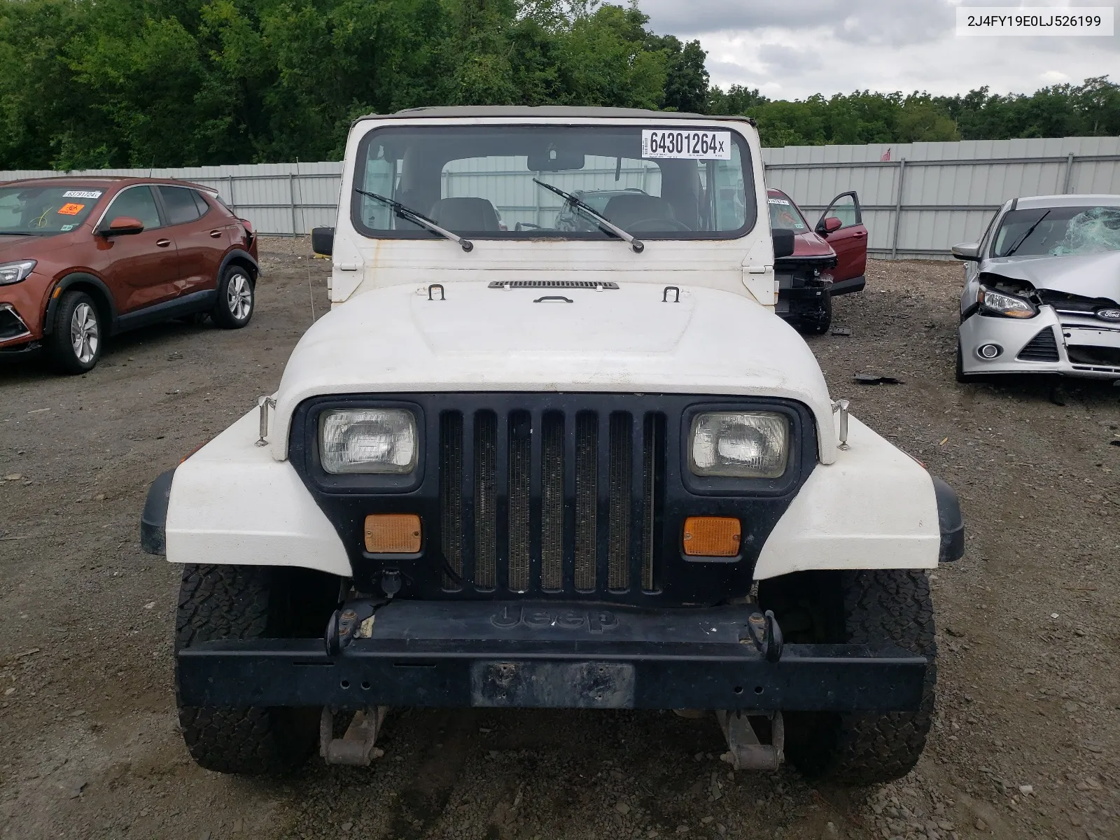 1990 Jeep Wrangler / Yj S VIN: 2J4FY19E0LJ526199 Lot: 64301264