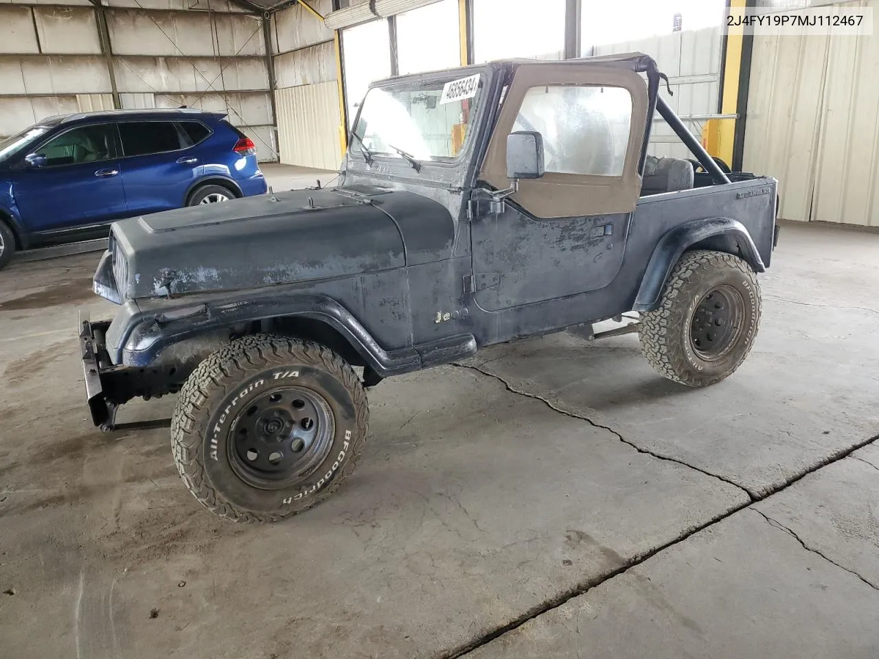 1991 Jeep Wrangler / Yj S VIN: 2J4FY19P7MJ112467 Lot: 46856434