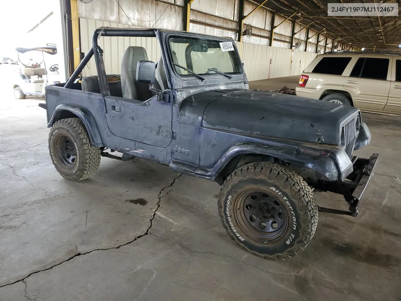 1991 Jeep Wrangler / Yj S VIN: 2J4FY19P7MJ112467 Lot: 46856434