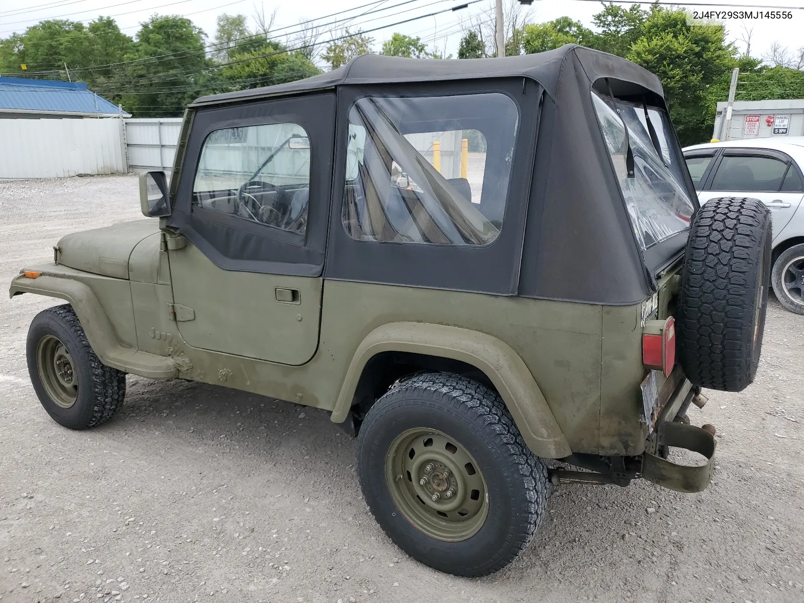 1991 Jeep Wrangler / Yj VIN: 2J4FY29S3MJ145556 Lot: 65164354