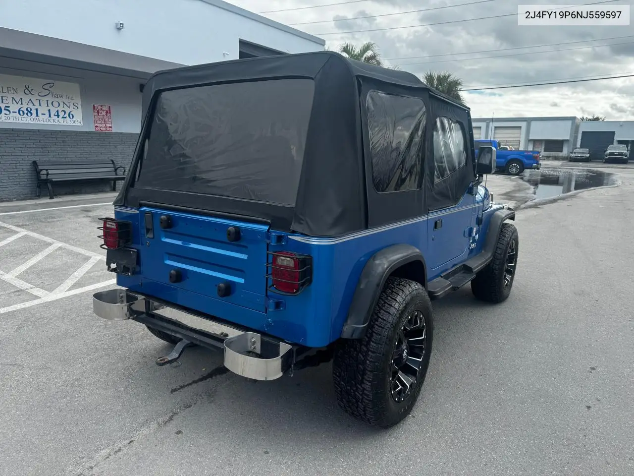 1992 Jeep Wrangler / Yj S VIN: 2J4FY19P6NJ559597 Lot: 50470745