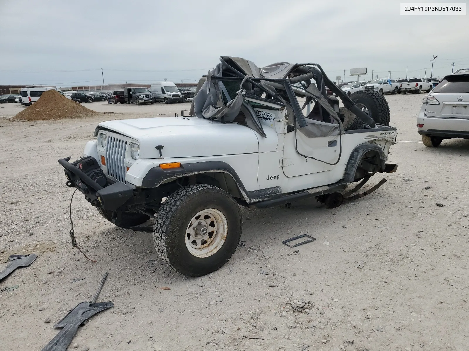 1992 Jeep Wrangler / Yj S VIN: 2J4FY19P3NJ517033 Lot: 55234384