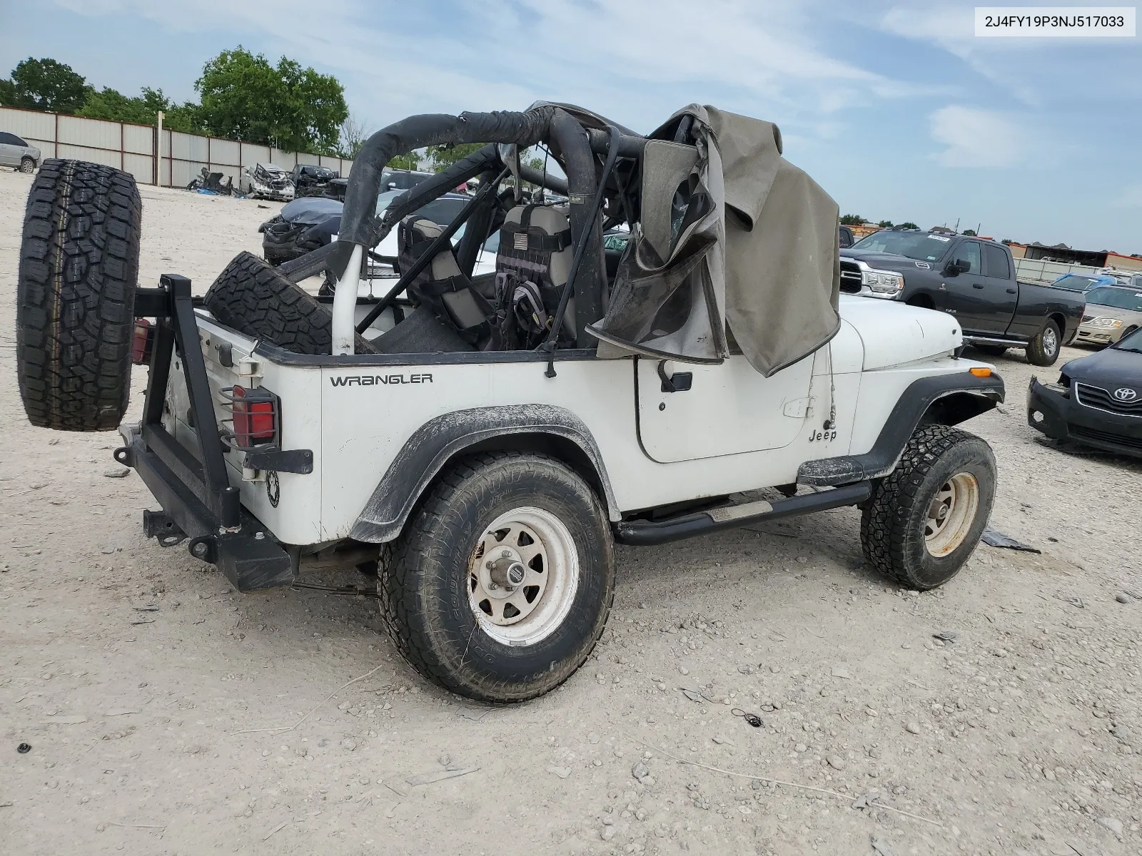 1992 Jeep Wrangler / Yj S VIN: 2J4FY19P3NJ517033 Lot: 55234384