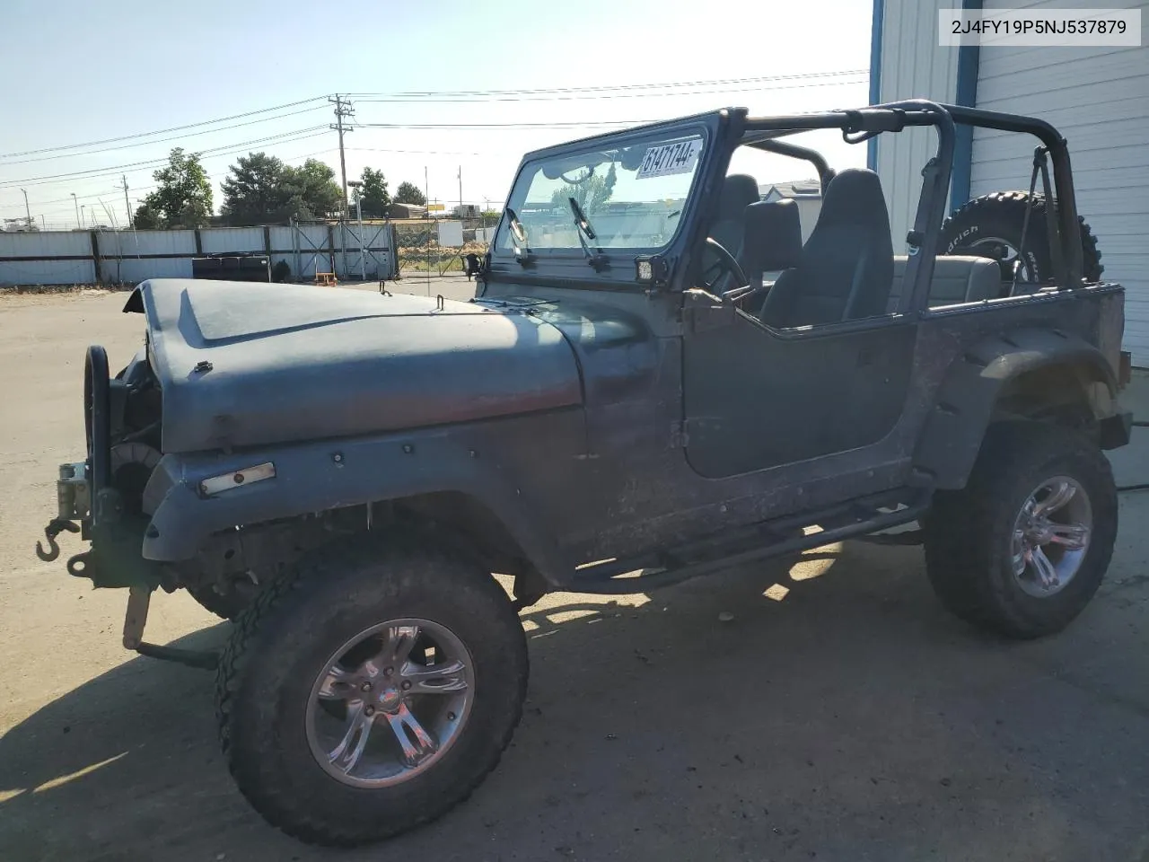 1992 Jeep Wrangler / Yj S VIN: 2J4FY19P5NJ537879 Lot: 61471744