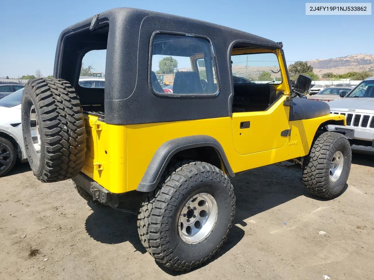 1992 Jeep Wrangler / Yj S VIN: 2J4FY19P1NJ533862 Lot: 69116634