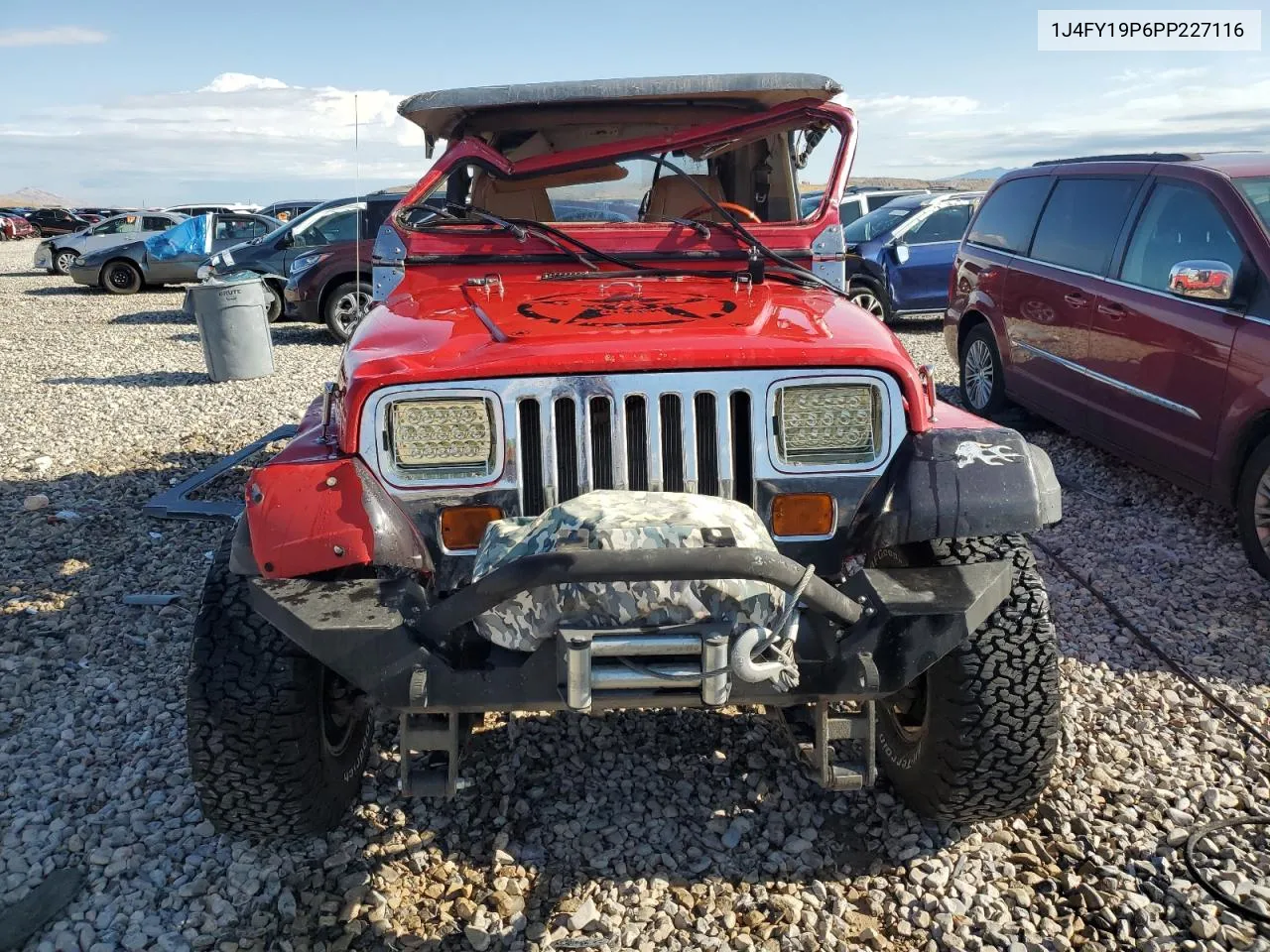 1993 Jeep Wrangler / Yj S VIN: 1J4FY19P6PP227116 Lot: 65756894