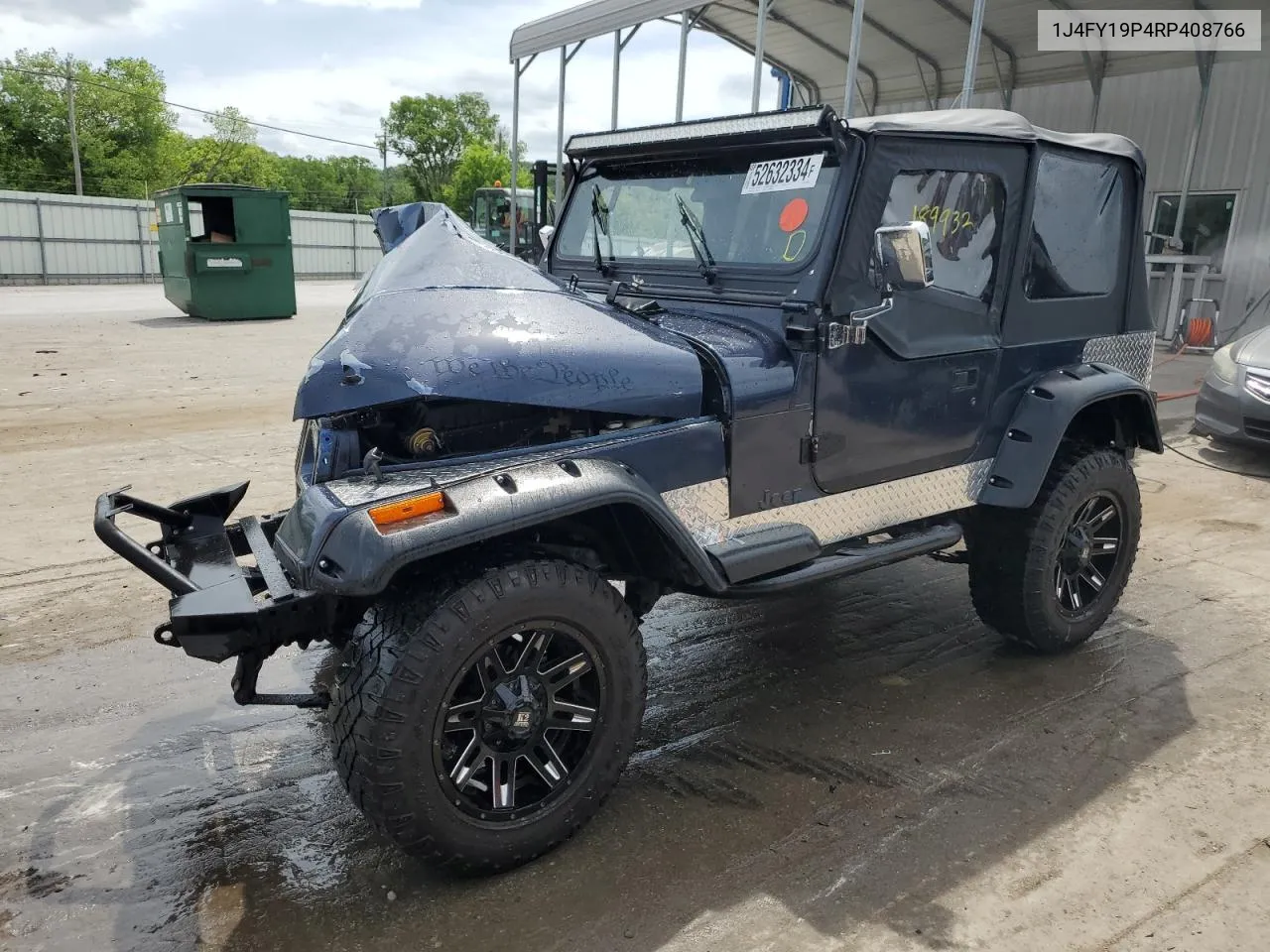 1994 Jeep Wrangler / Yj S VIN: 1J4FY19P4RP408766 Lot: 52632334