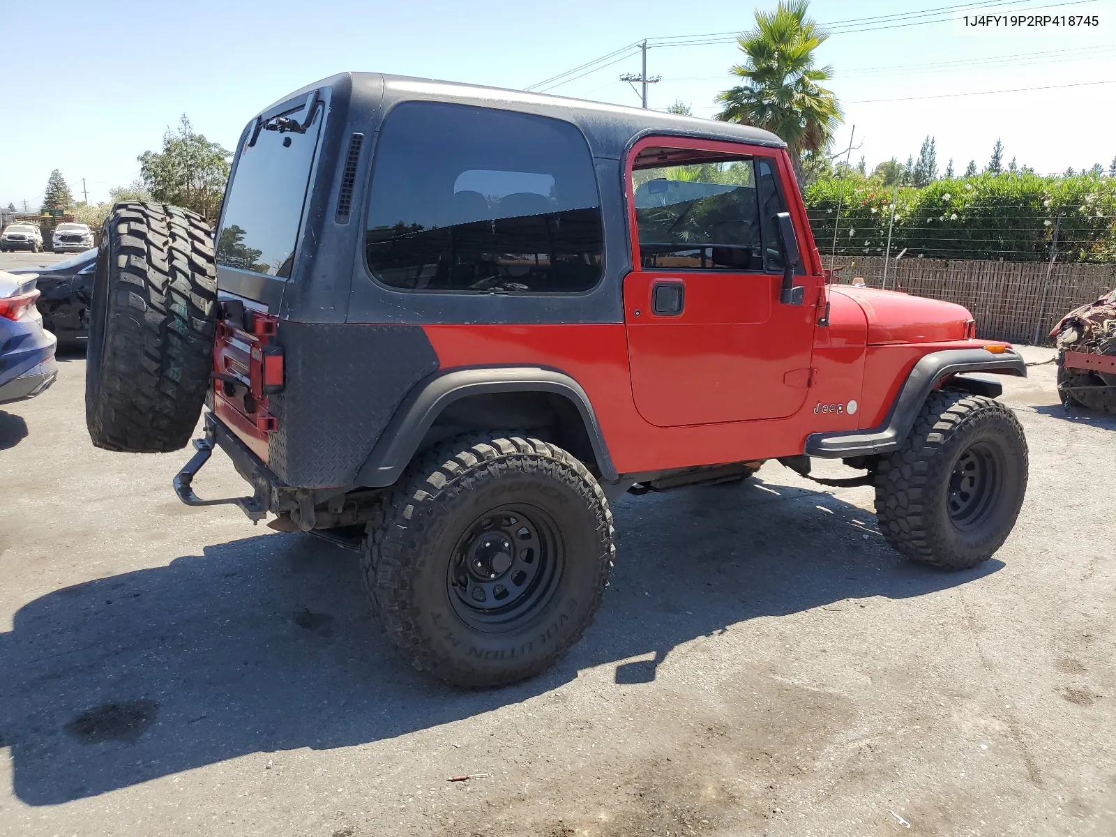 1994 Jeep Wrangler / Yj S VIN: 1J4FY19P2RP418745 Lot: 64302974