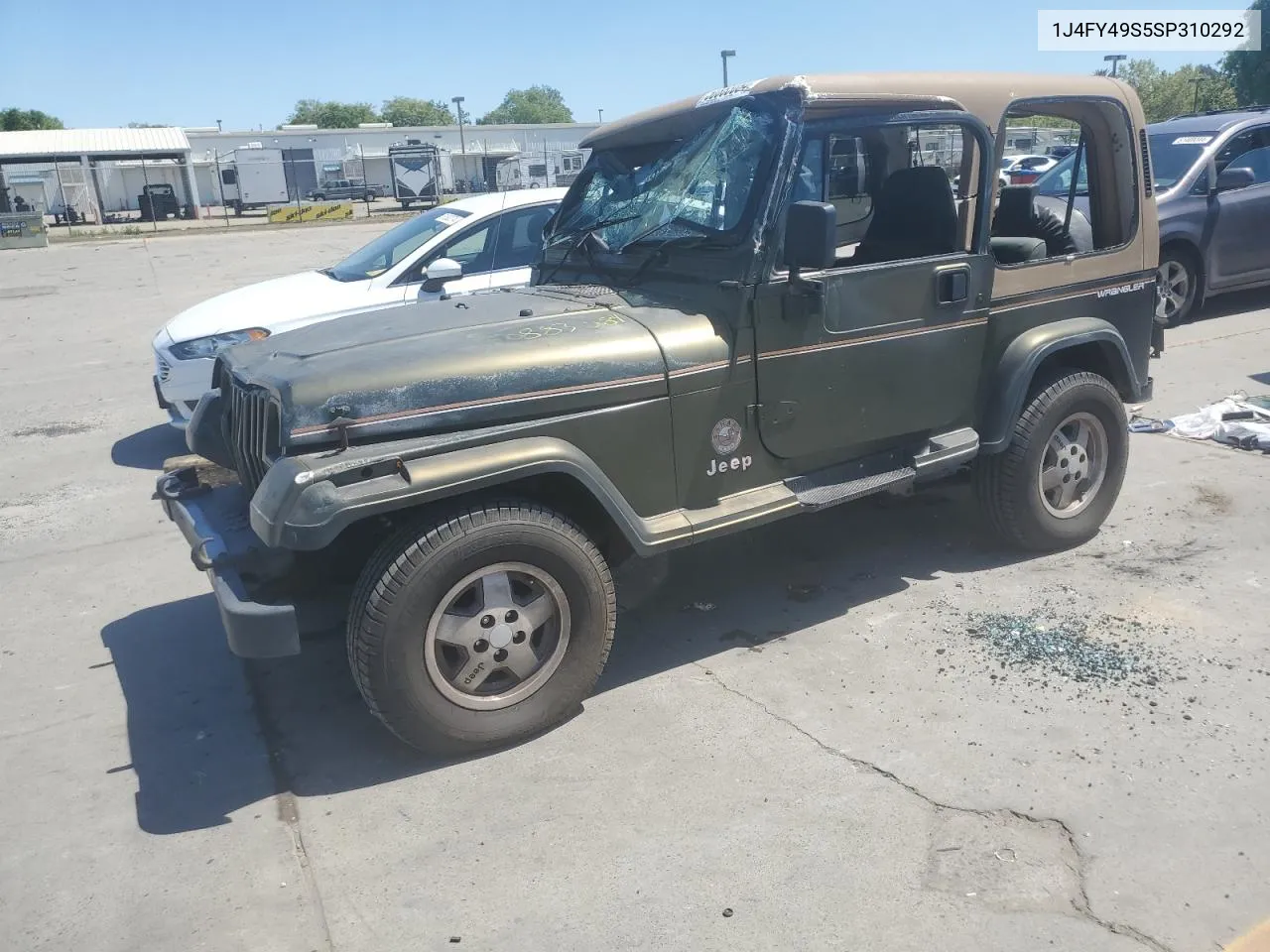 1995 Jeep Wrangler / Yj Sahara VIN: 1J4FY49S5SP310292 Lot: 50883084